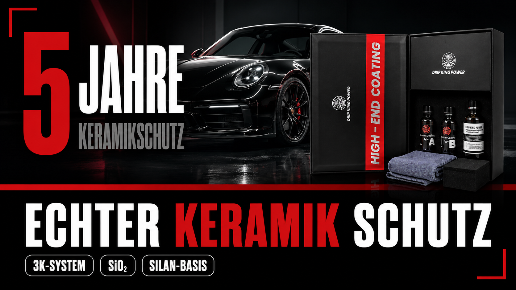 Drip King CeramiX Ultra 5 – Keramikversiegelung 5 Jahre Schutz