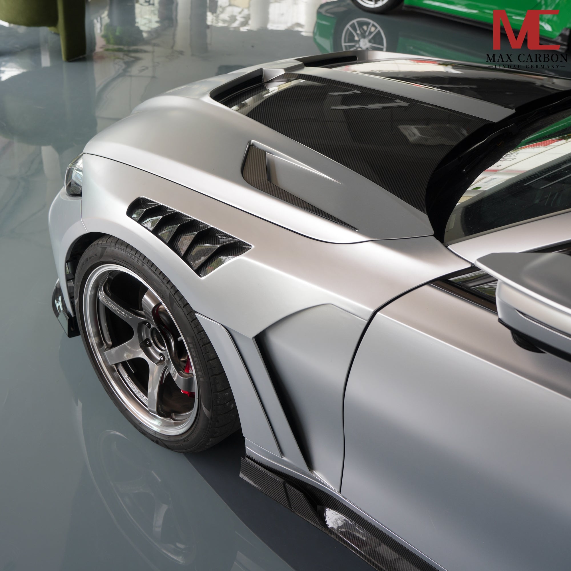 Dry-Carbon Kotflügel mit Radhausbelüftung passend für BMW M3/M4 G80-G83 – Premium mit TÜV
