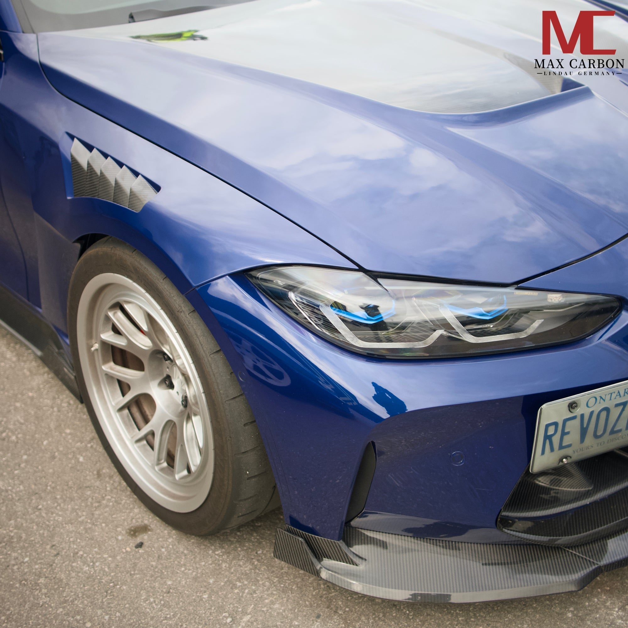 Dry-Carbon Kotflügel mit Radhausbelüftung passend für BMW M3/M4 G80-G83 – Premium mit TÜV