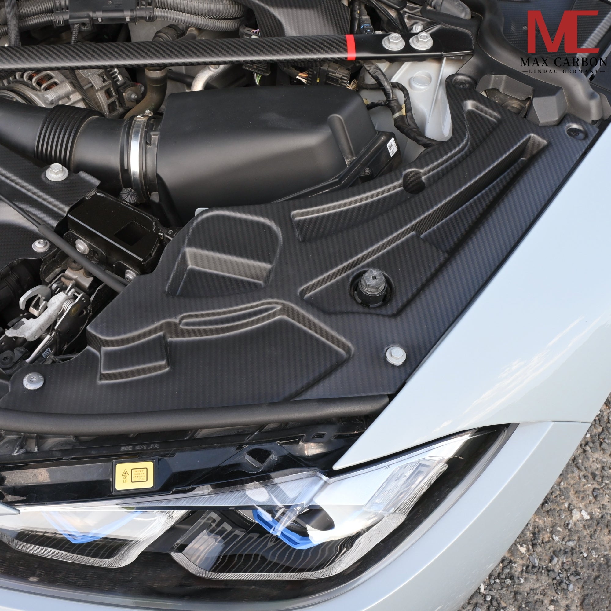 Matt-Carbon Motorraum-Abdeckung passend für BMW M3 G80/G81 / M4 G82/G83