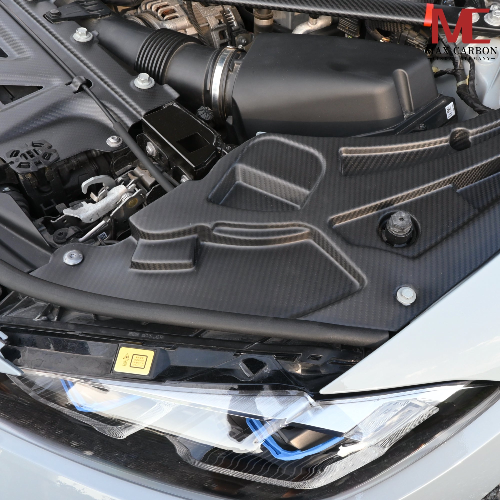Matt-Carbon Motorraum-Abdeckung passend für BMW M3 G80/G81 / M4 G82/G83