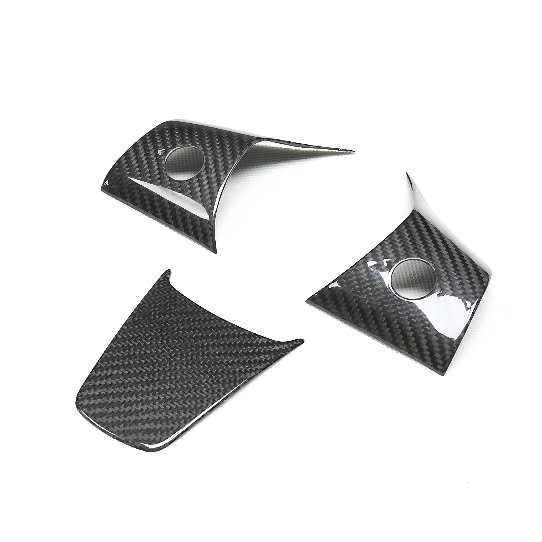 DRY CARBON Performance Lenkrad Blenden Performance im Satz für TESLA MODEL 3 MODEL Y