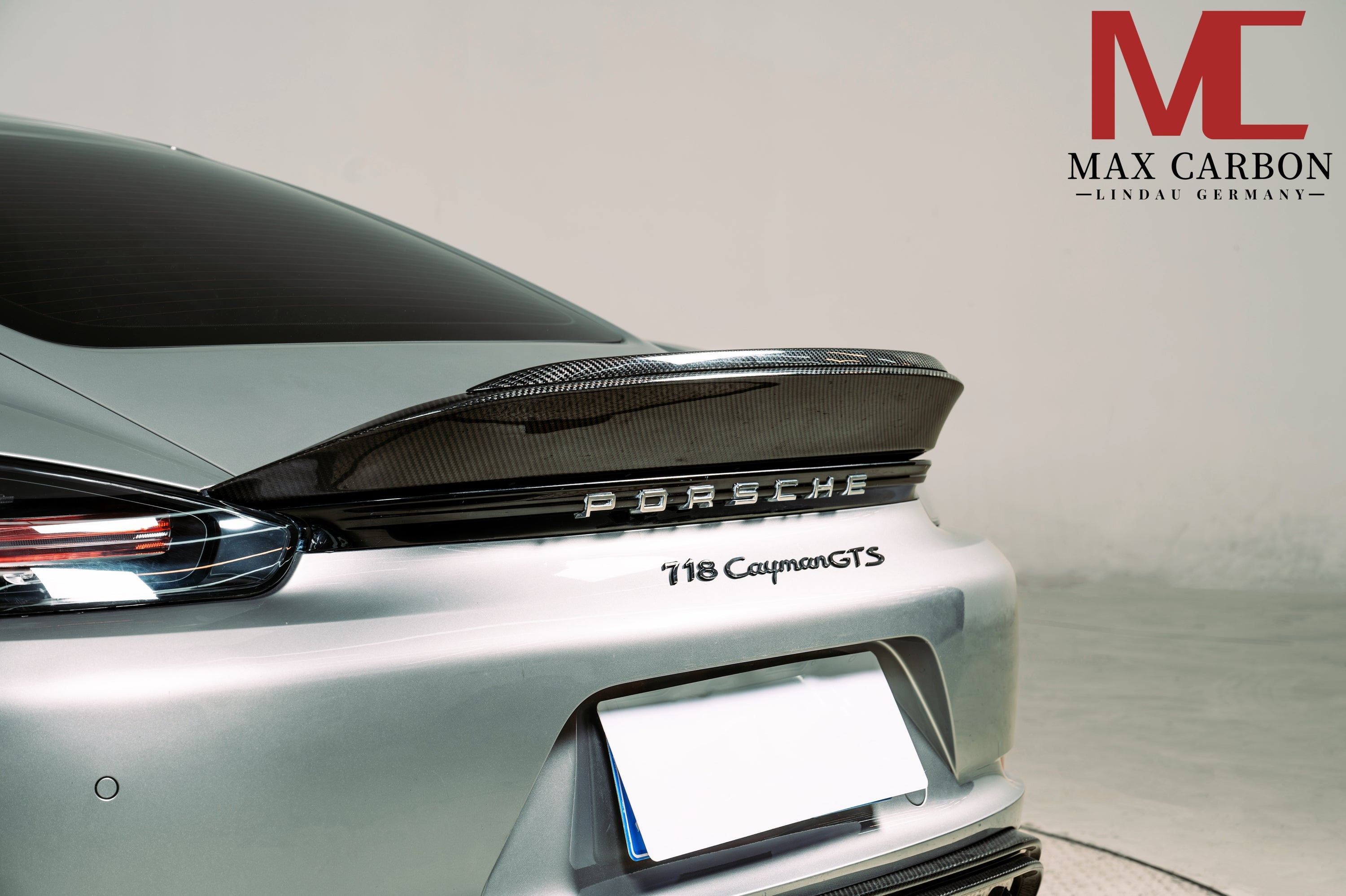 Dry-Carbon Heckspoiler „Ducktail“ passend für Porsche 718 Cayman & Boxster 982 – markanter Heckabriss
