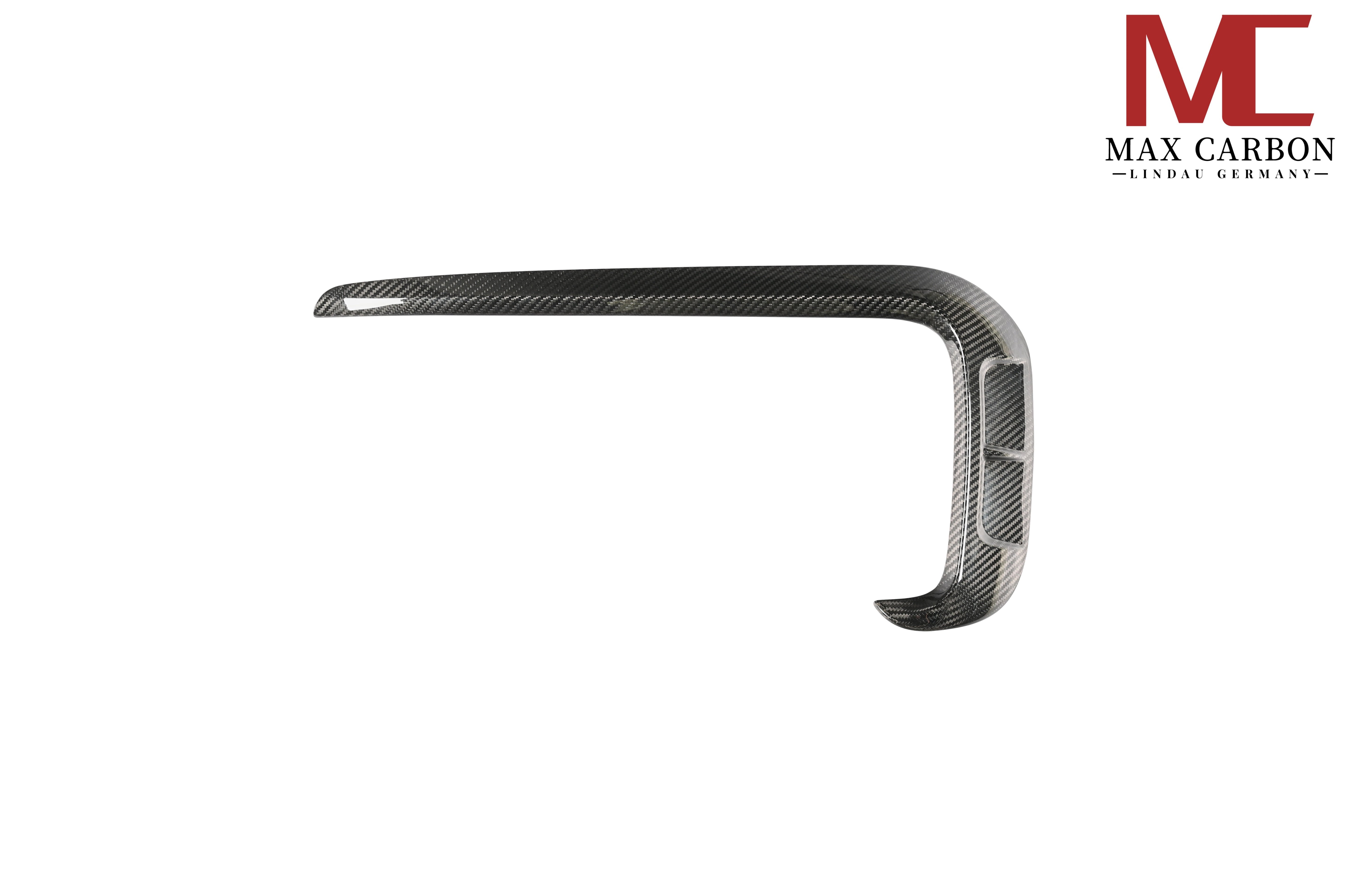 Dry-Carbon Frontansatz L-Form passend für Porsche Cayenne SUV Facelift (9YA.2) – schärfere Front