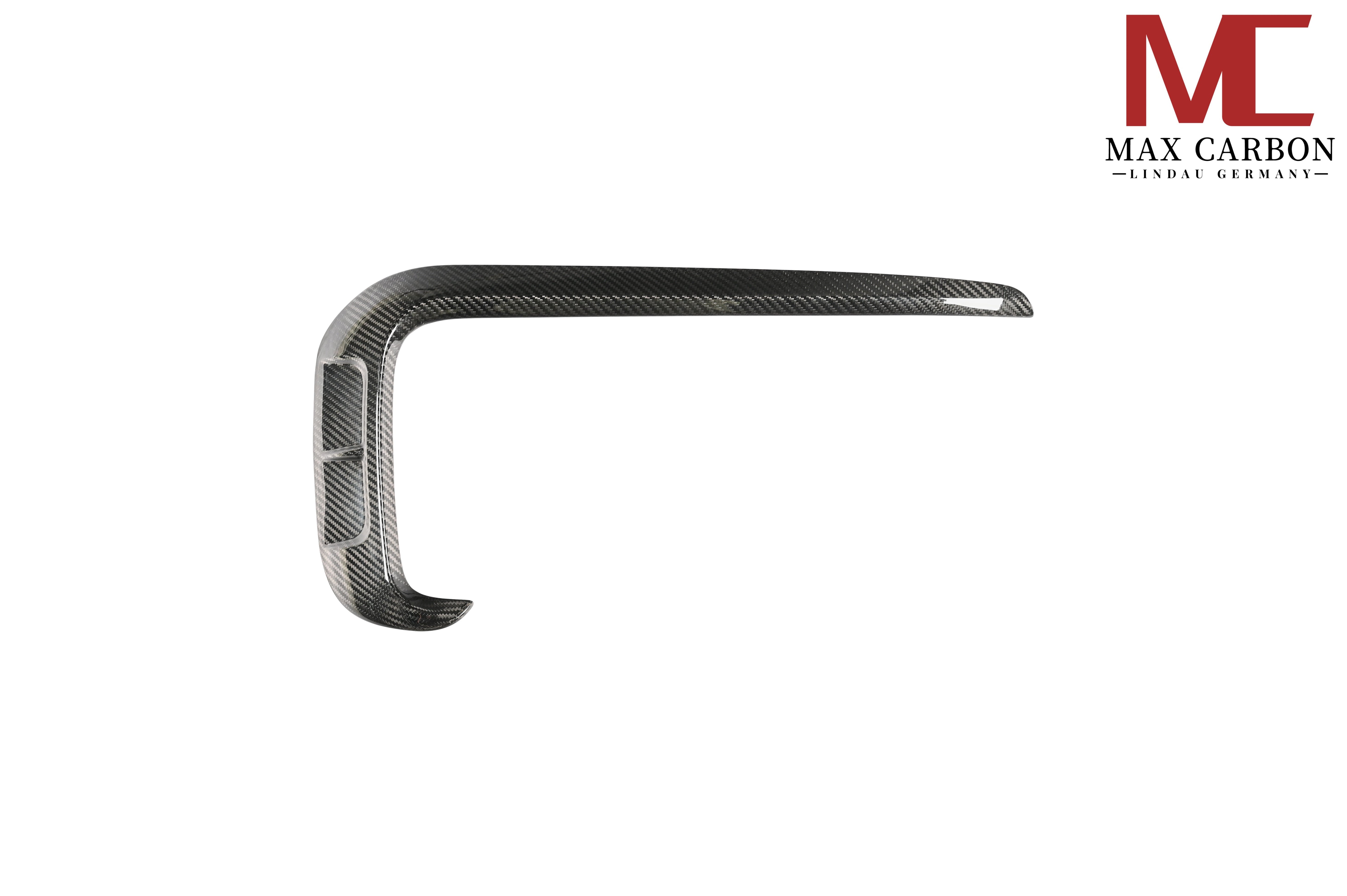 Dry-Carbon Frontansatz L-Form passend für Porsche Cayenne SUV Facelift (9YA.2) – schärfere Front