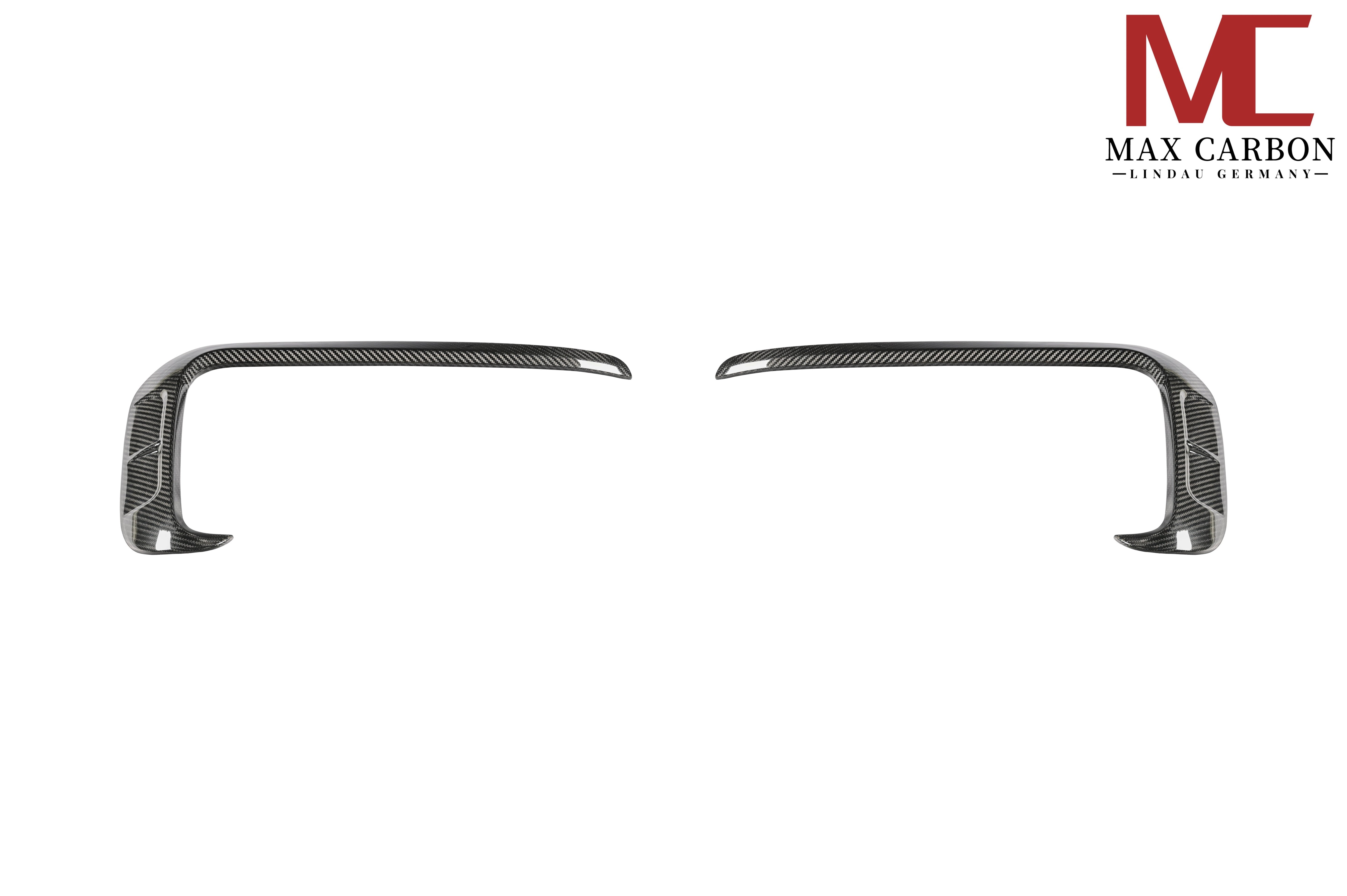 Dry-Carbon Frontansatz L-Form passend für Porsche Cayenne SUV Facelift (9YA.2) – schärfere Front