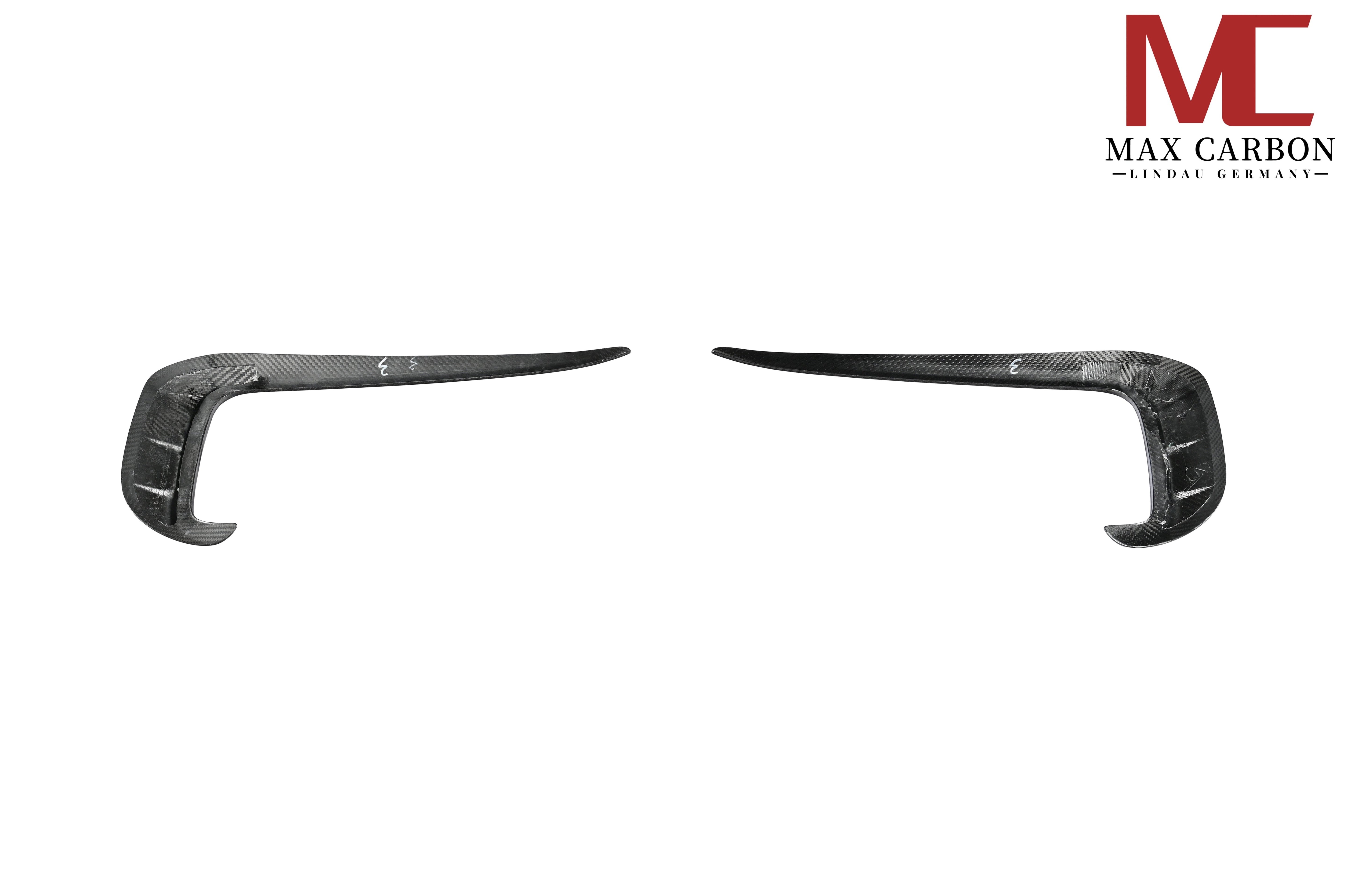 Dry-Carbon Frontansatz L-Form passend für Porsche Cayenne SUV Facelift (9YA.2) – schärfere Front