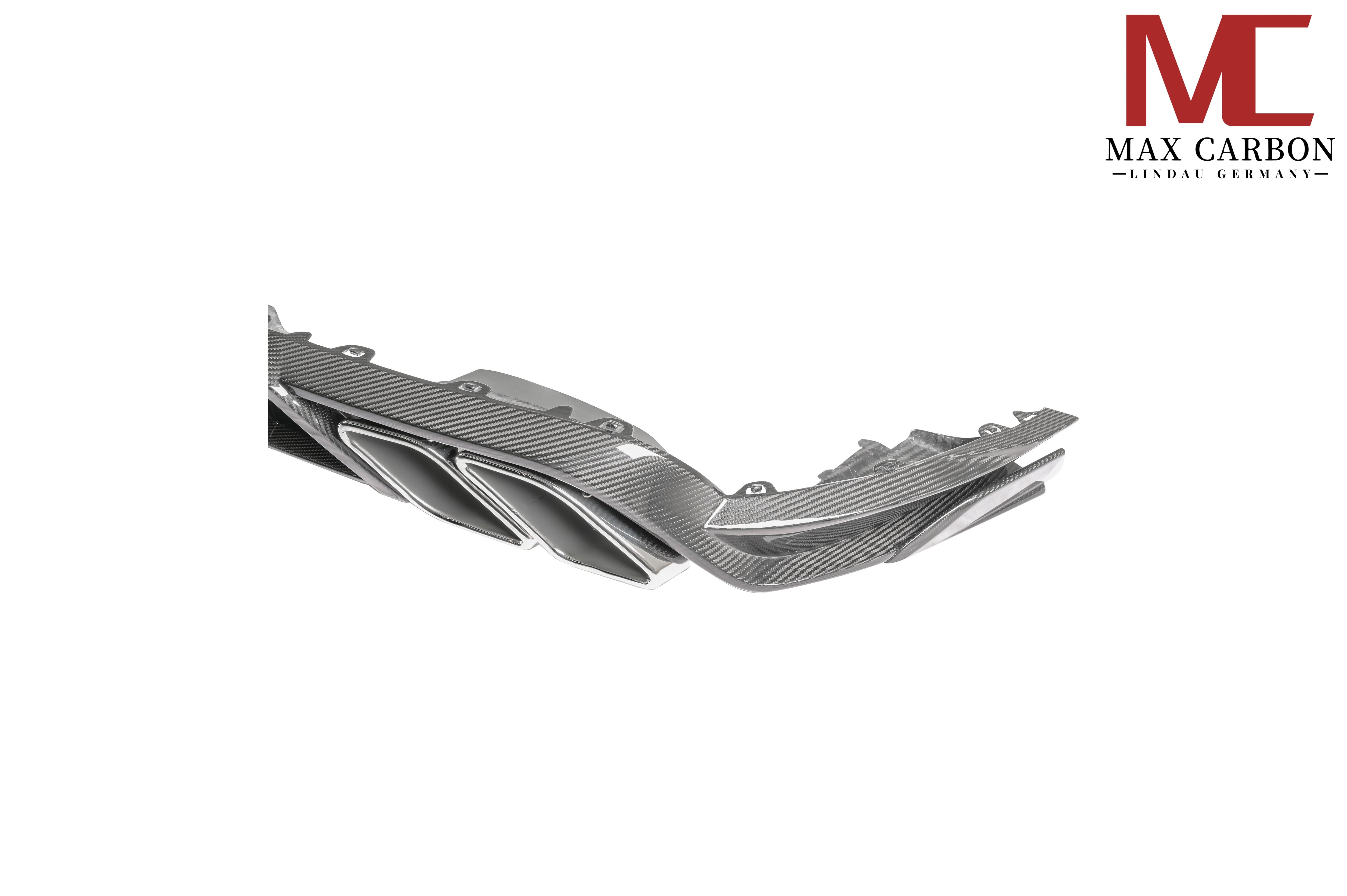 Dry-Carbon Heckdiffusor passend für Porsche Cayenne SUV 9YA & 9YA.2 – Motorsport-Heck, ca. 1,2 kg