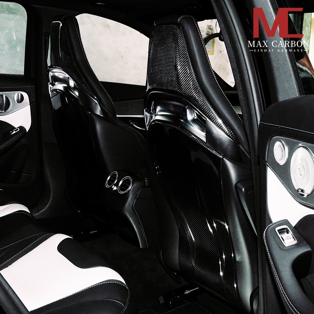 Carbon Sitzcover passend für Mercedes-AMG A45/C63/E63/GLA45/GLC63