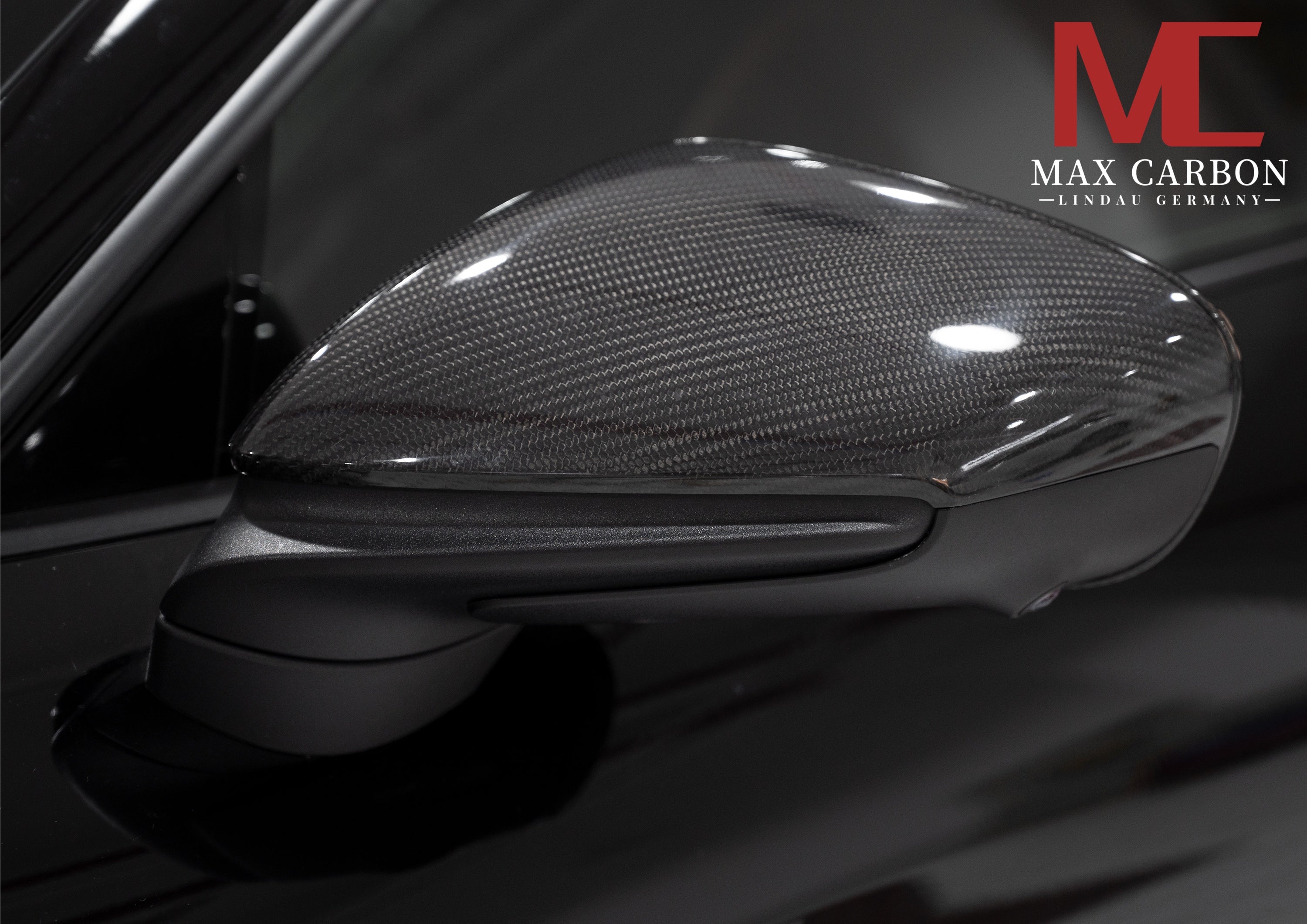 Dry-Carbon Spiegelkappen passend für Porsche 911 (992) & Taycan