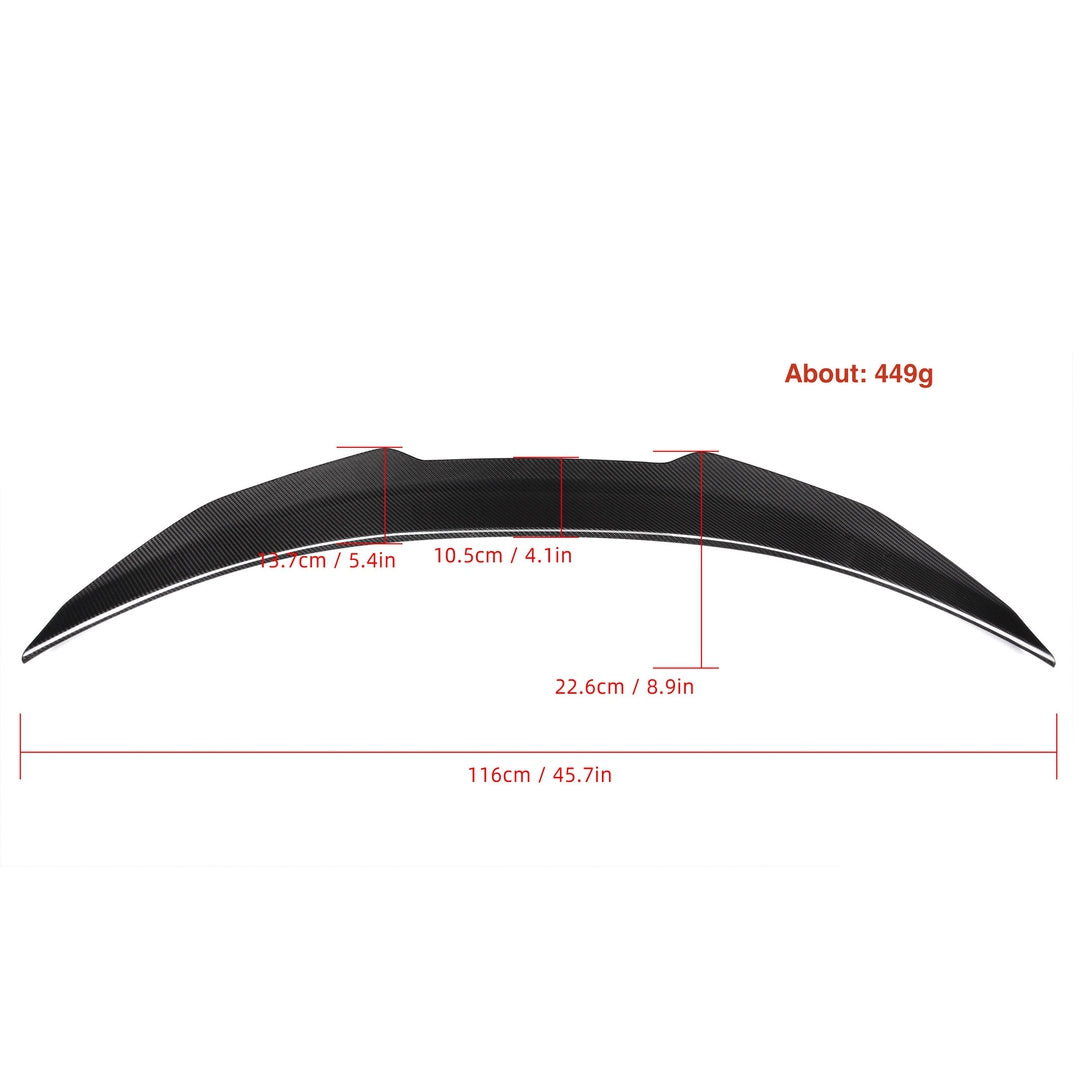 Carbon Ducktail-Heckspoiler passend für Audi A3 S3 RS3 8V PS Style – markanter Abriss