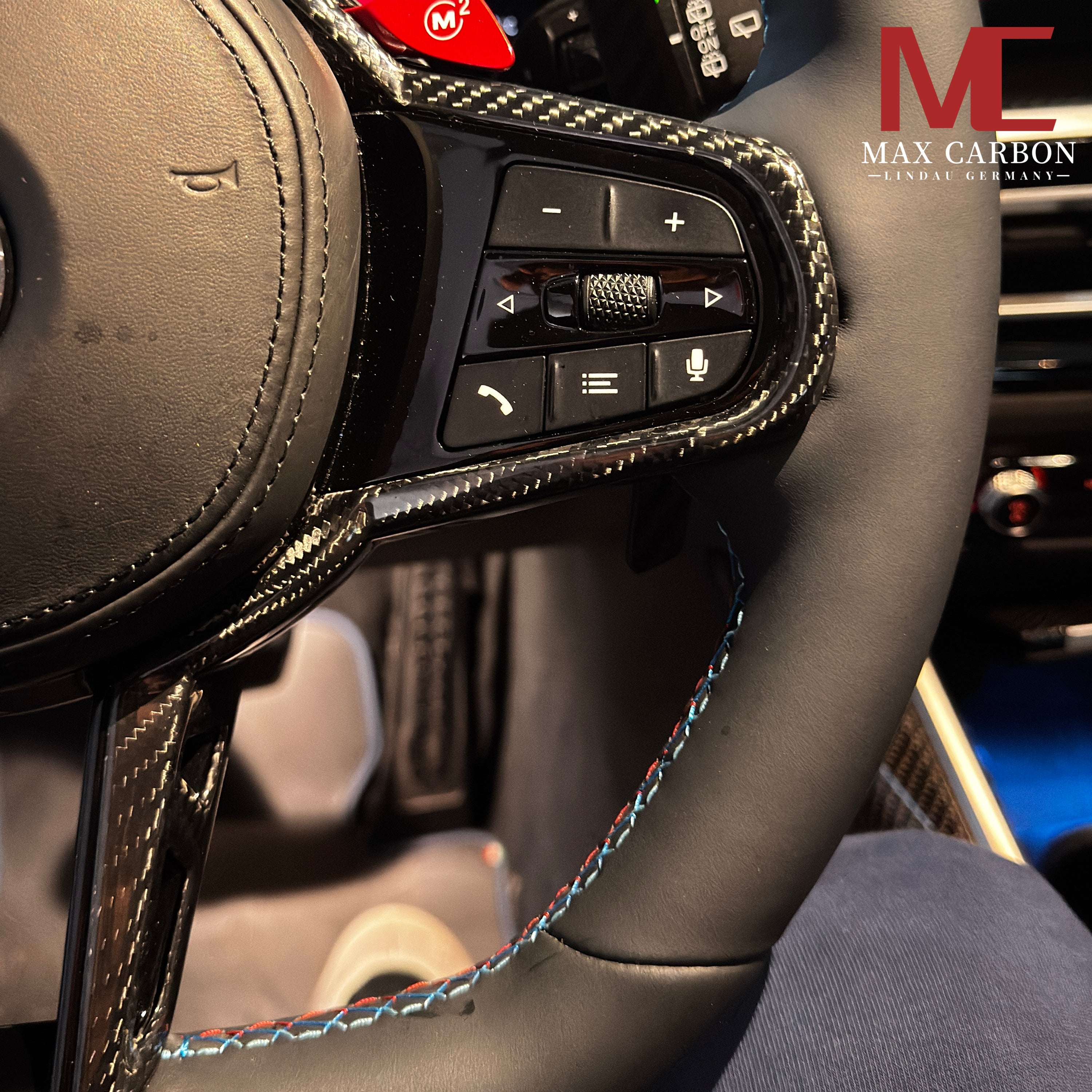 Dry Carbon Lederlenkrad für BMW M2 G87 / M3 G80 G81 / M4 G82 G83