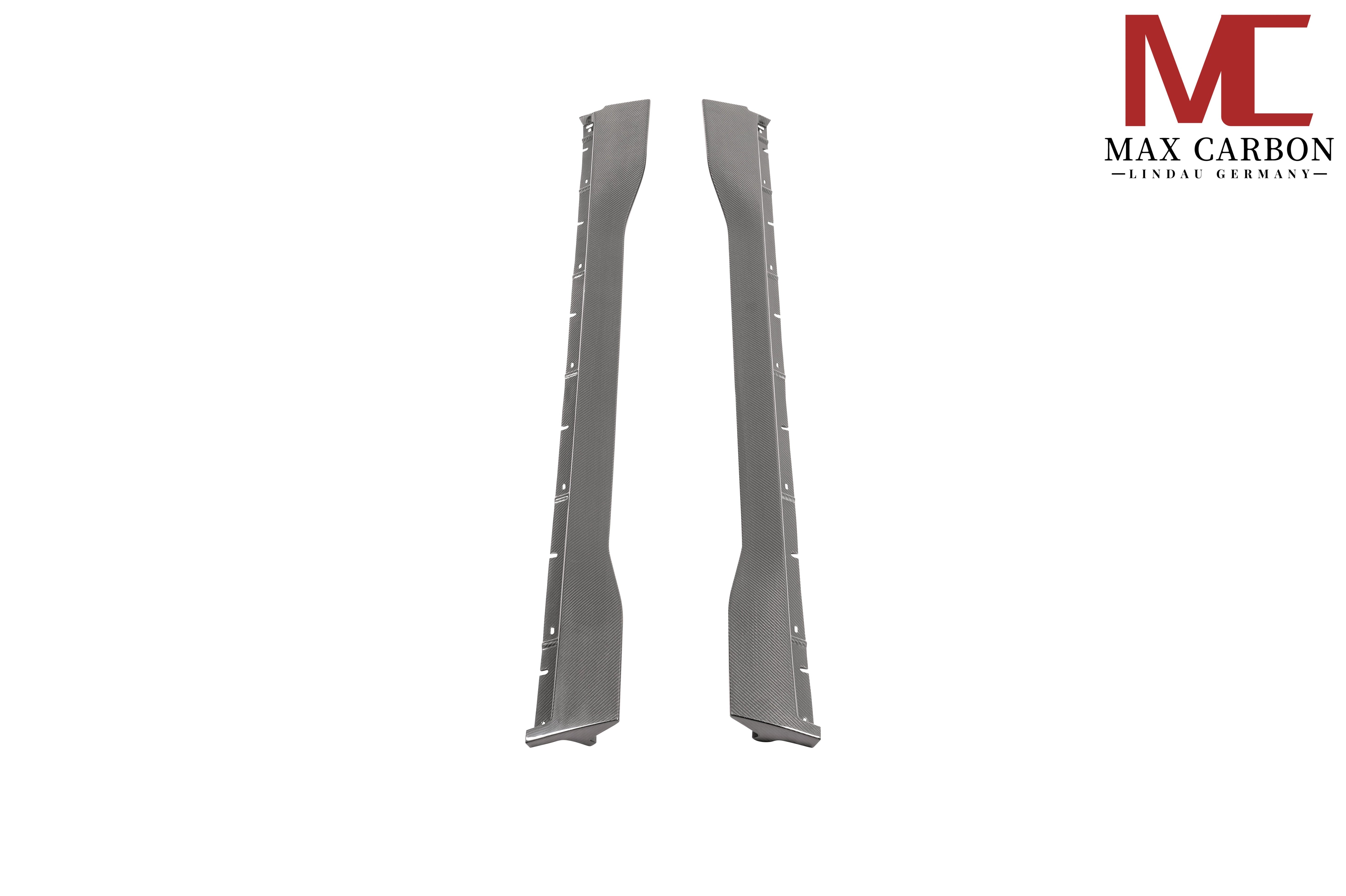 Dry-Carbon Seitenschweller passend für Porsche Cayenne SUV & Coupé (9YA/9YB, .2) – tieferer Look