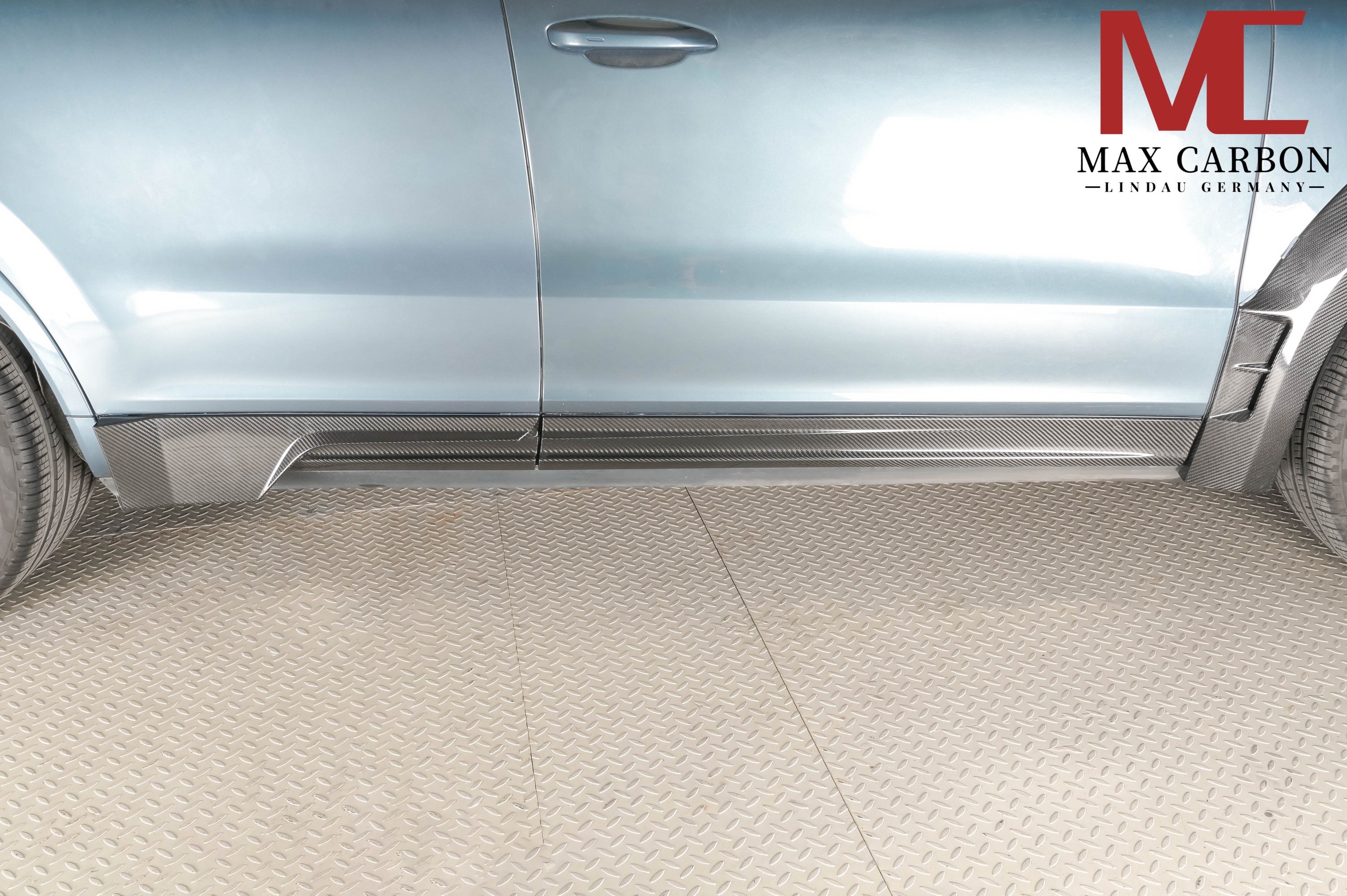 Dry-Carbon Seitenschweller passend für Porsche Cayenne SUV & Coupé (9YA/9YB, Pre-LCI & LCI) – tieferer Look
