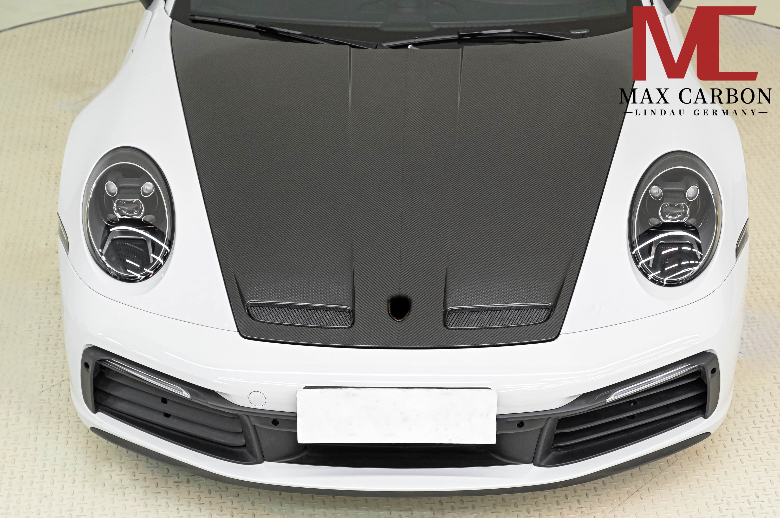 Carbon Motorhaube „GT Style“ passend für Porsche 911 992.1 – Leichtbau mit AERO-Look