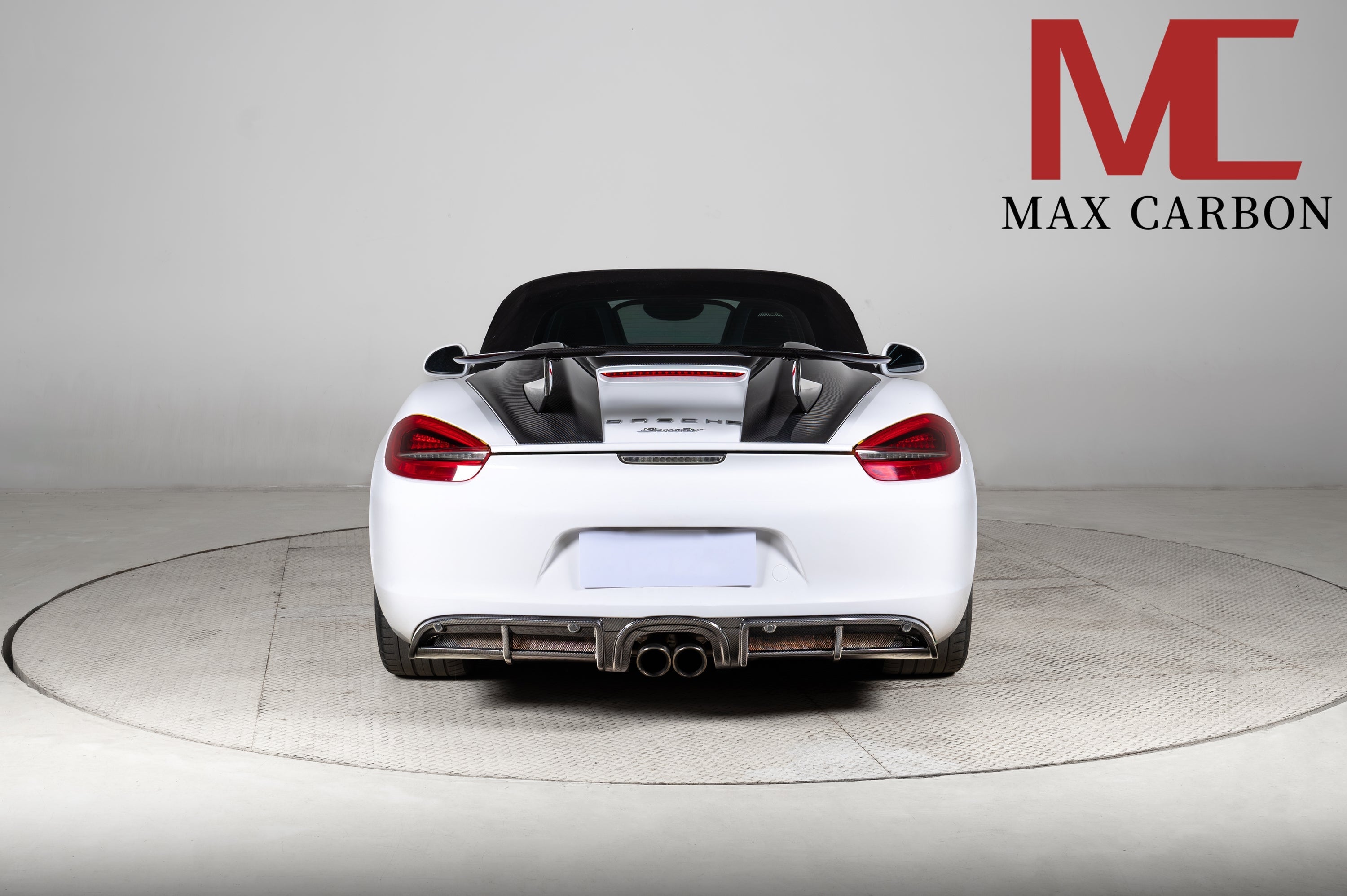 Dry-Carbon Heckflügel passend für Porsche Boxster 981 & 982 – Track-Statement am Heck