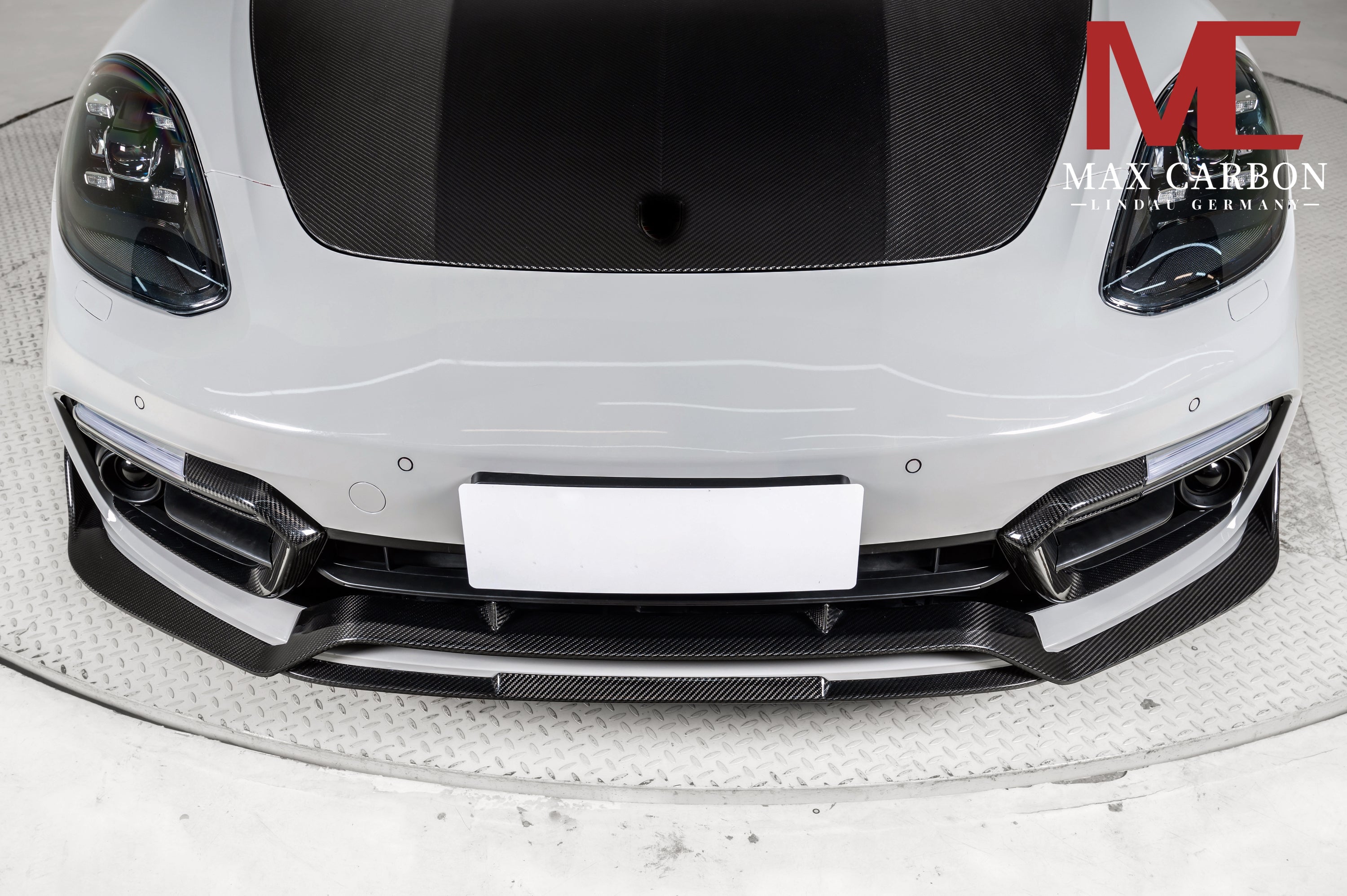 Dry-Carbon Frontansatz Lufteinlass passend für Porsche Panamera 971 – schärfere Front