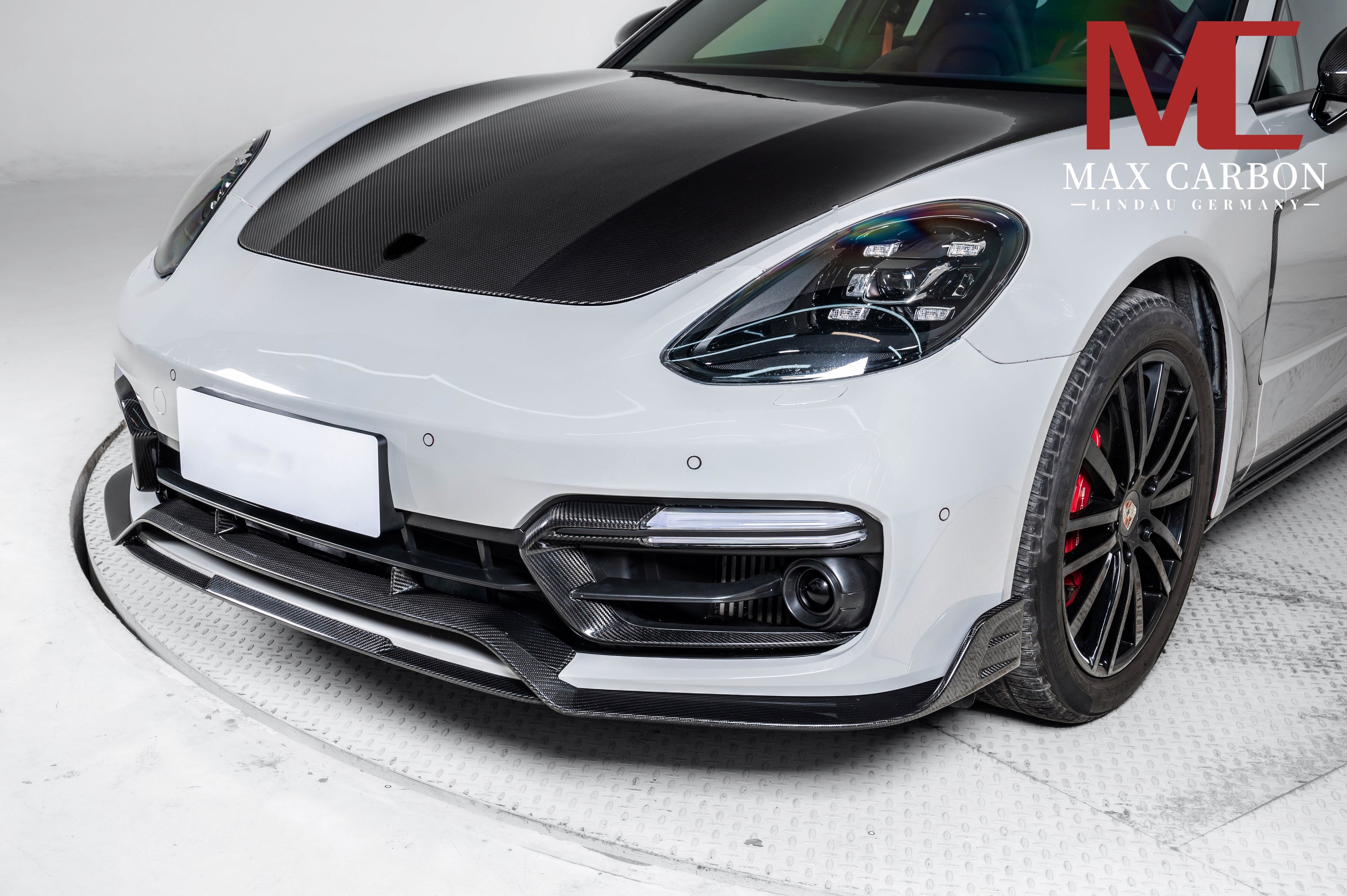 Dry-Carbon Frontansatz Lufteinlass passend für Porsche Panamera 971 – schärfere Front