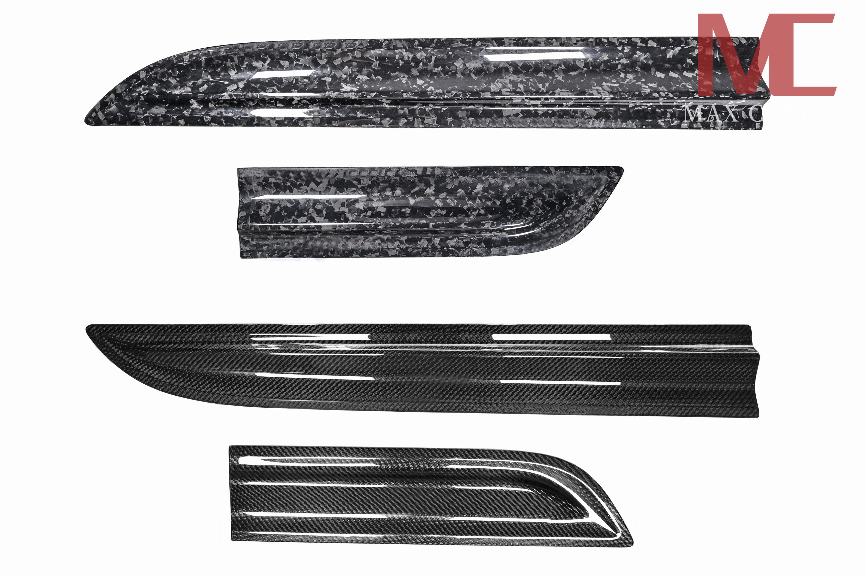 Dry-Carbon Seitenblenden „GTS Style“ passend für Porsche Macan 95B – sportlicher Seitenakzent