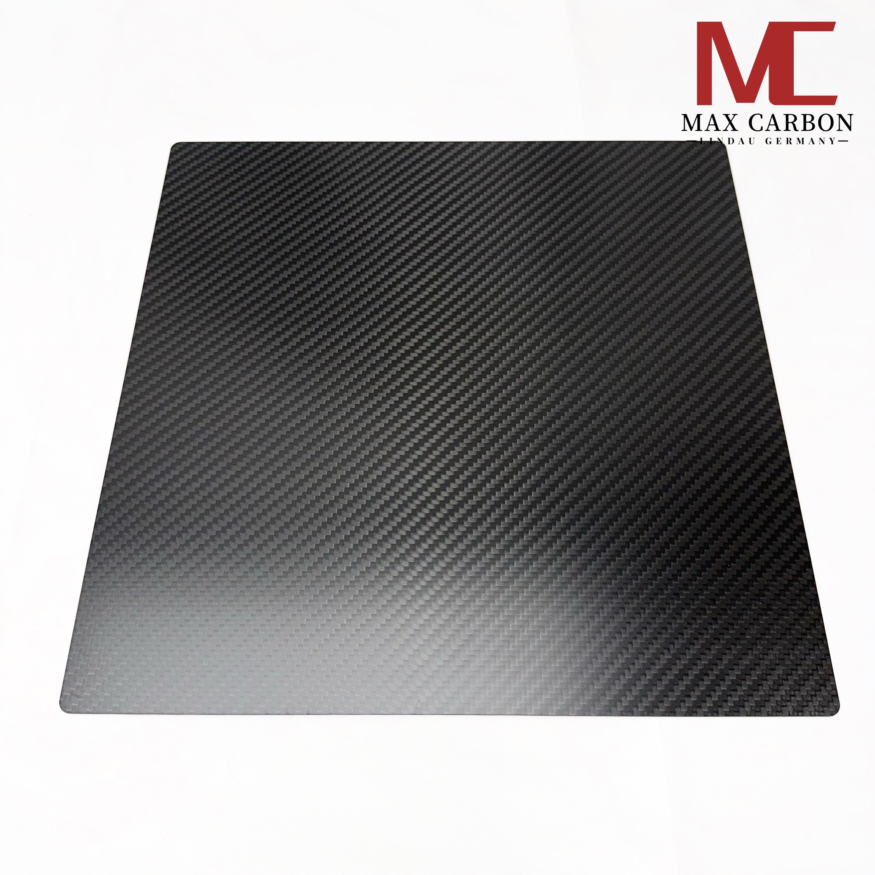 Dry-Carbon Platte 1 mm – 30 x 30 cm Sichtcarbon