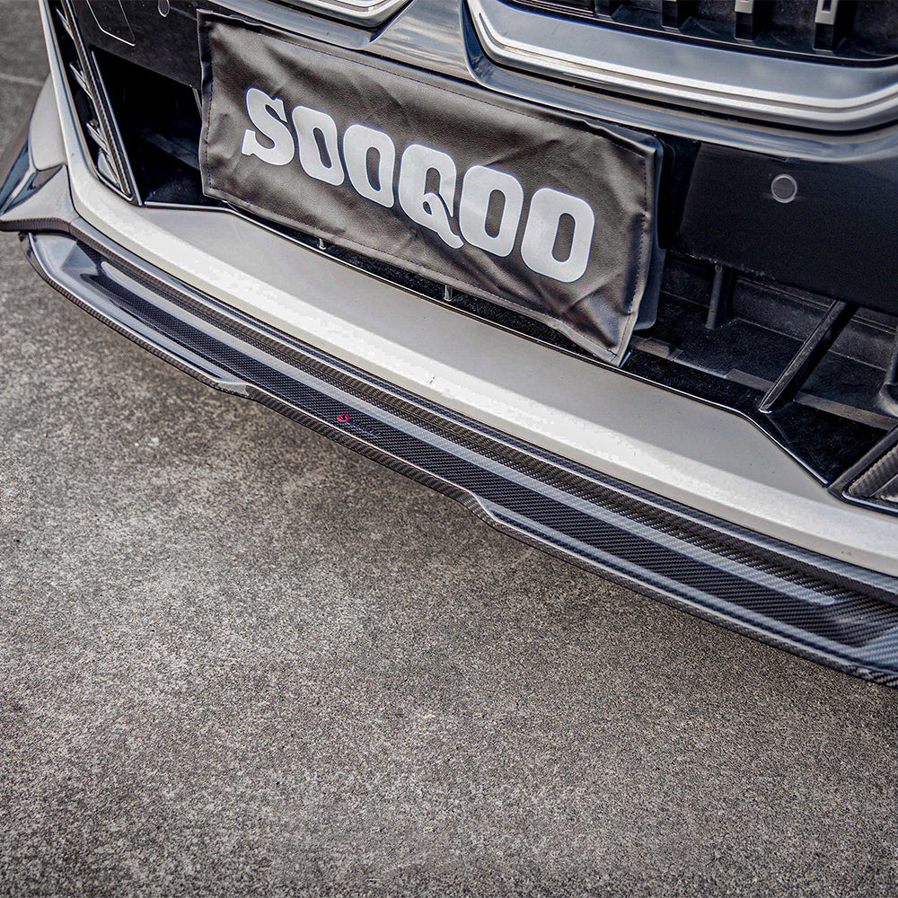Dry-Carbon Frontlippe SQ-Style passend für BMW 5er G60 G61 (M-Paket) – schärfere Front in echtem Carbon
