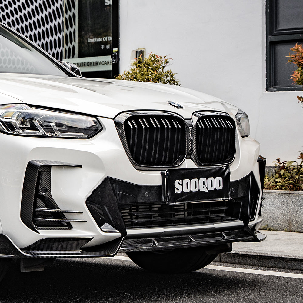 Carbon Frontlippe passend für BMW X3 G01 LCI und X4 G02 LCI, Echtcarbon - Getsdowned