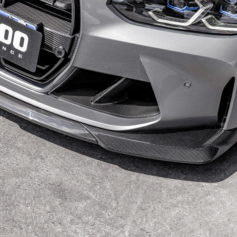 Carbon Frontlippe im SQ-B-Style passend für BMW M3 G80/G81/M4 G82/G83 LCI, Echtcarbon - Getsdowned