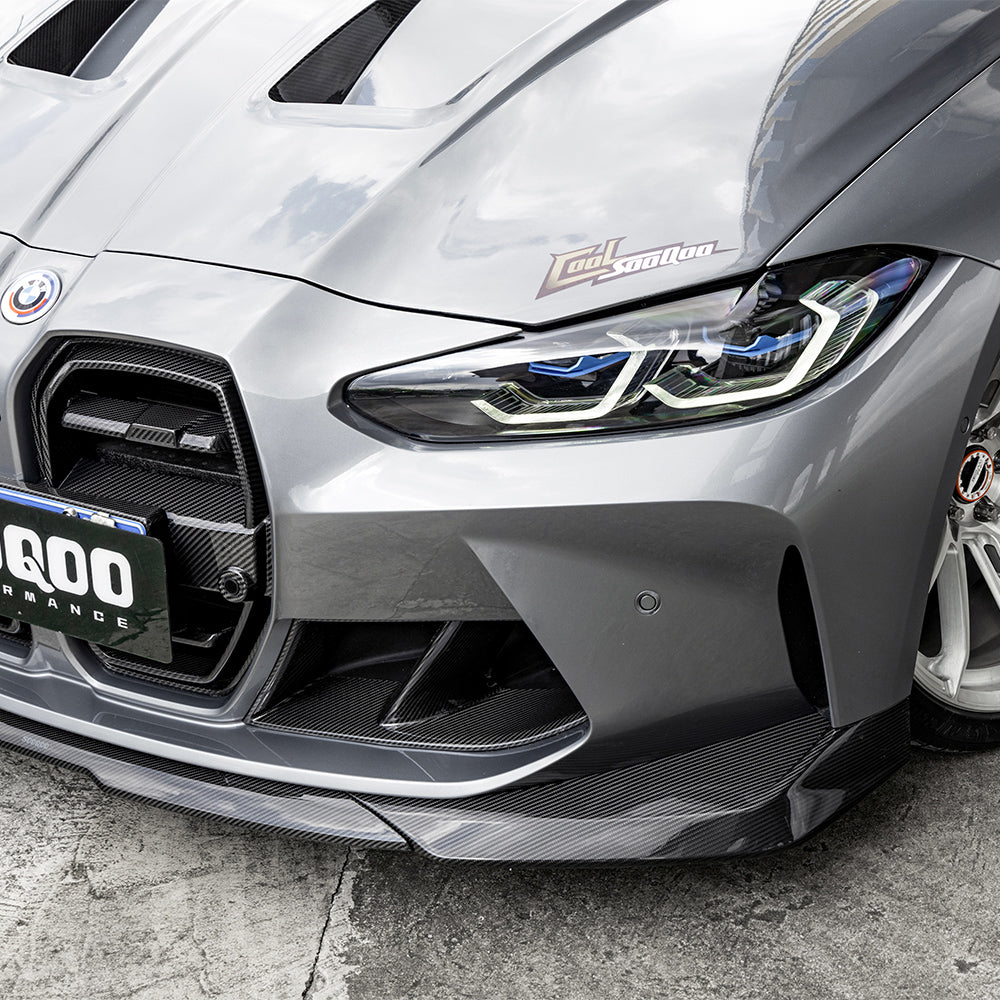 Carbon Frontlippe im SQ-B-Style passend für BMW M3 G80/G81/M4 G82/G83 LCI, Echtcarbon - Getsdowned