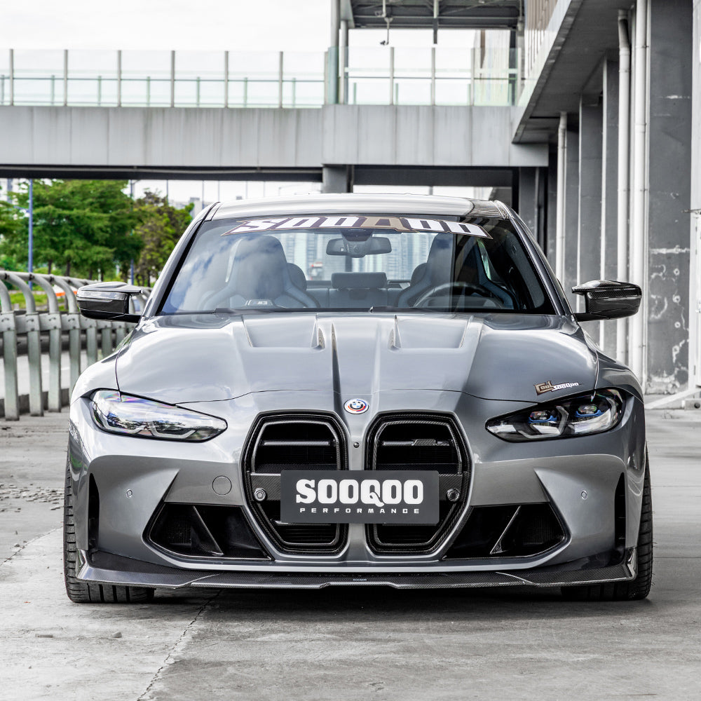 Carbon Frontlippe im SQ-B-Style passend für BMW M3 G80/G81/M4 G82/G83 LCI, Echtcarbon - Getsdowned