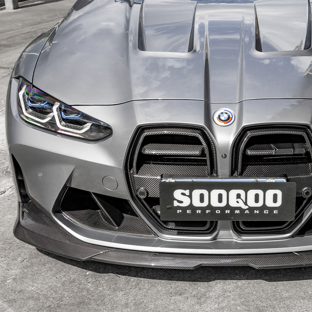 Carbon Frontlippe im SQ-B-Style passend für BMW M3 G80/G81/M4 G82/G83 LCI, Echtcarbon - Getsdowned
