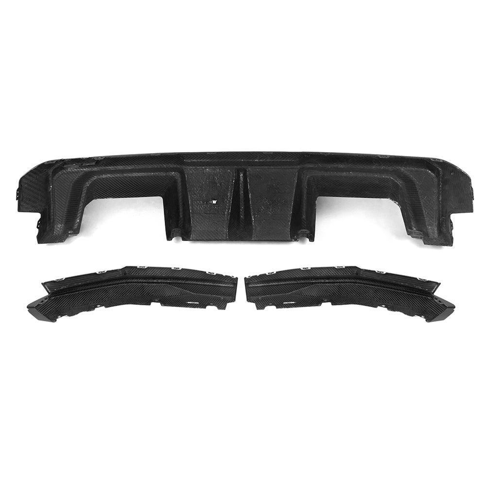 Dry-Carbon Heckdiffusor Heck Winglet SQ-B Style passend für BMW M3 G80 G81 / M4 G82 G83 inkl. LCI – Aggressive Heck-Performance