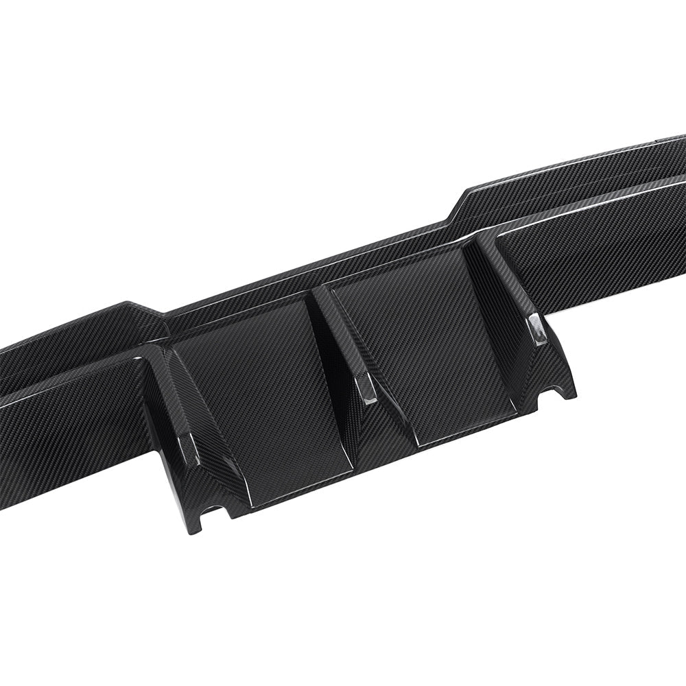 Dry-Carbon Heckdiffusor Heck Winglet SQ-B Style passend für BMW M3 G80 G81 / M4 G82 G83 inkl. LCI – Aggressive Heck-Performance
