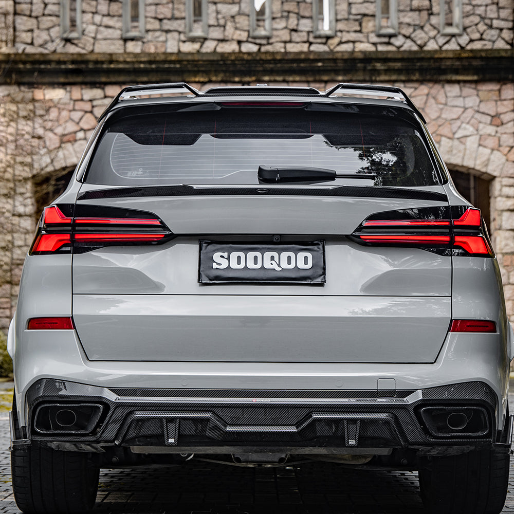 Dry-Carbon Abrisskante / Ducktail SQ-Style passend für BMW X5 G05 LCI – cleaner Heck-Abschluss