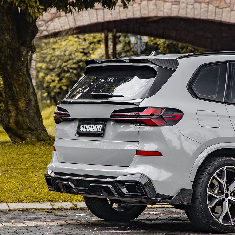 Dry-Carbon Abrisskante / Ducktail SQ-Style passend für BMW X5 G05 LCI – cleaner Heck-Abschluss