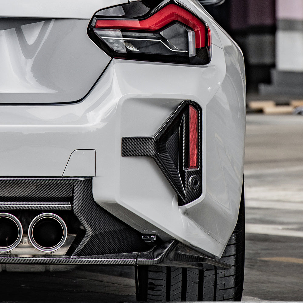 Dry Carbon Heckstoßstangenaufsätze für BMW M2 G87