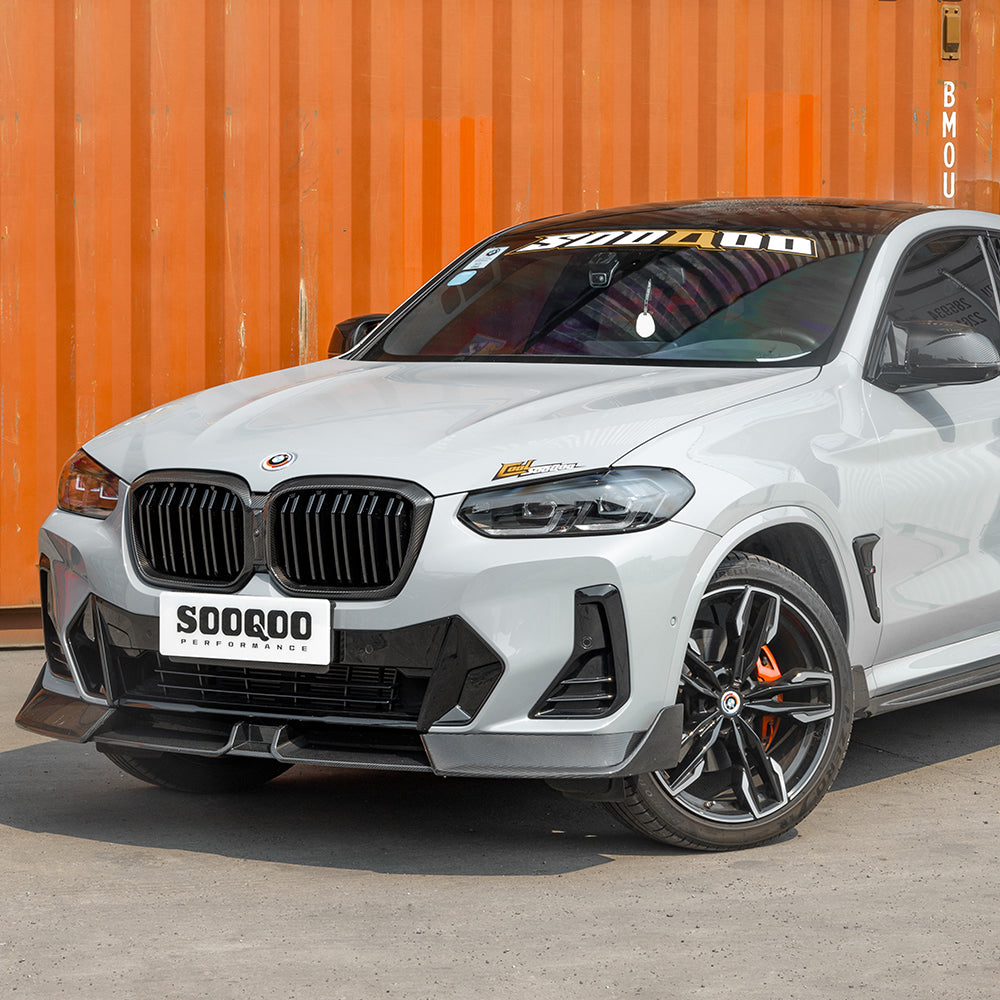 Carbon Frontlippe im SQ-B-Style passend für BMW X3 G01 LCI und X4 G02 LCI, Echtcarbon - Getsdowned