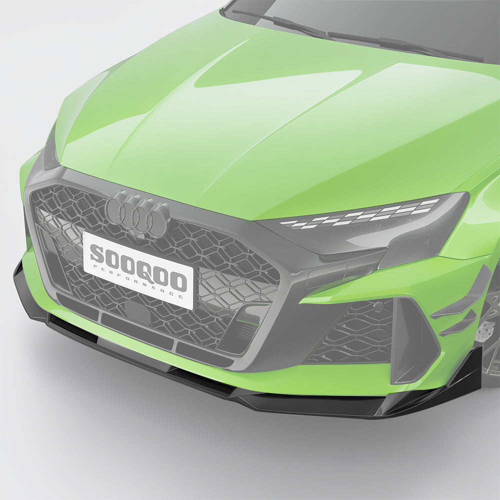 Dry-Carbon Frontlippe SQ-V1 passend für Audi RS3 8Y Facelift – Aggressive Front