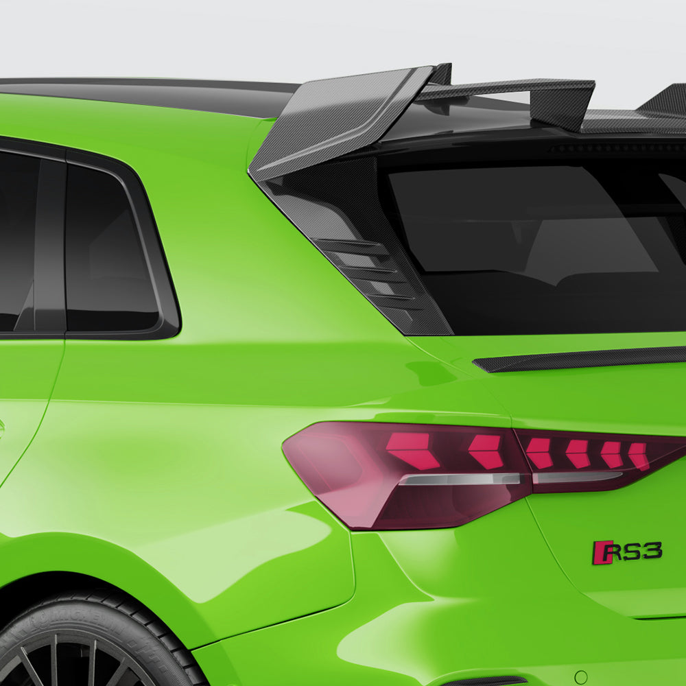 Carbon Heckscheiben-Finnen passend für Audi RS3 8Y (Facelift) – AERO Look