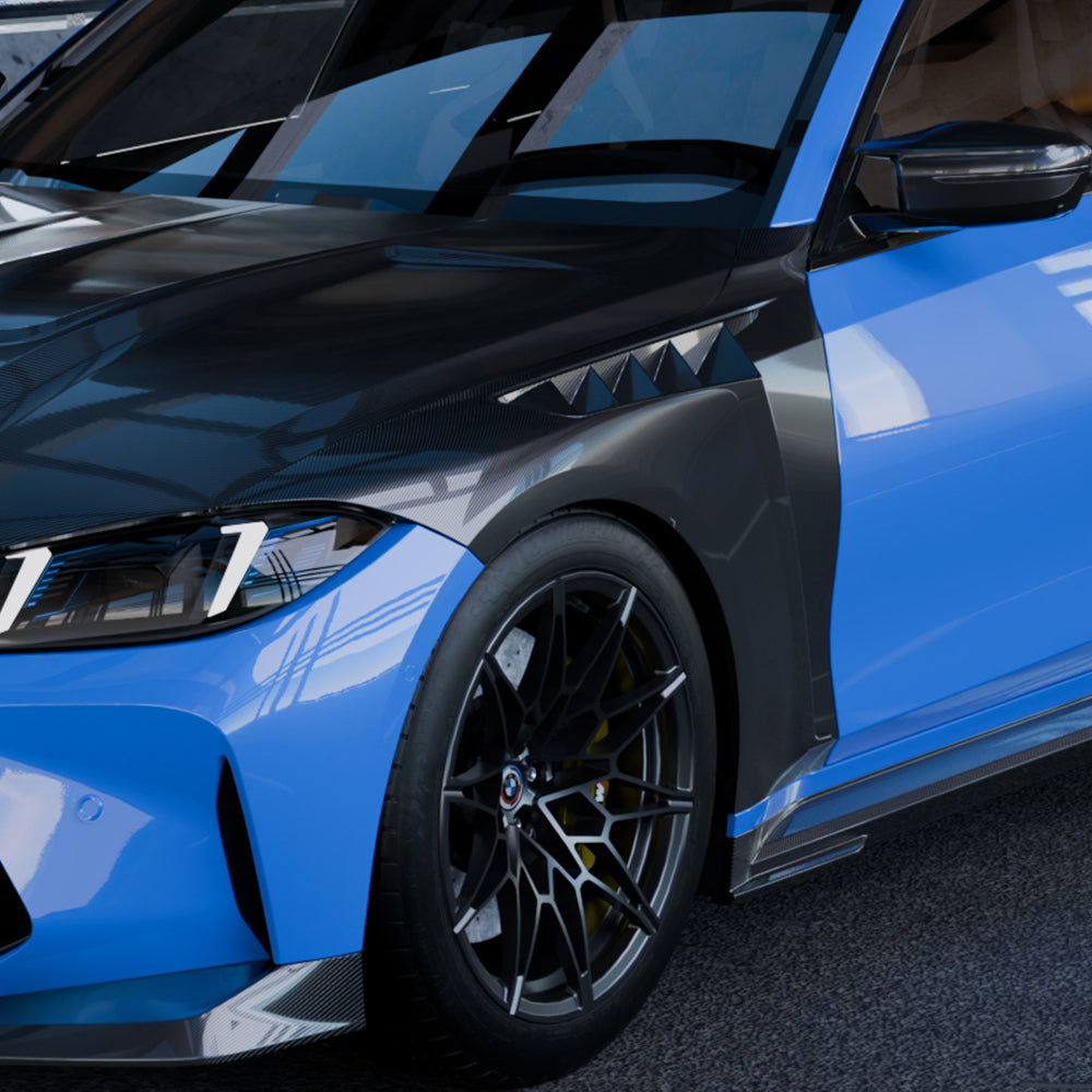 Carbon Kotflügel mit TÜV-Eintragung passend für BMW M3 G80/G81, Echtcarbon - Getsdowned