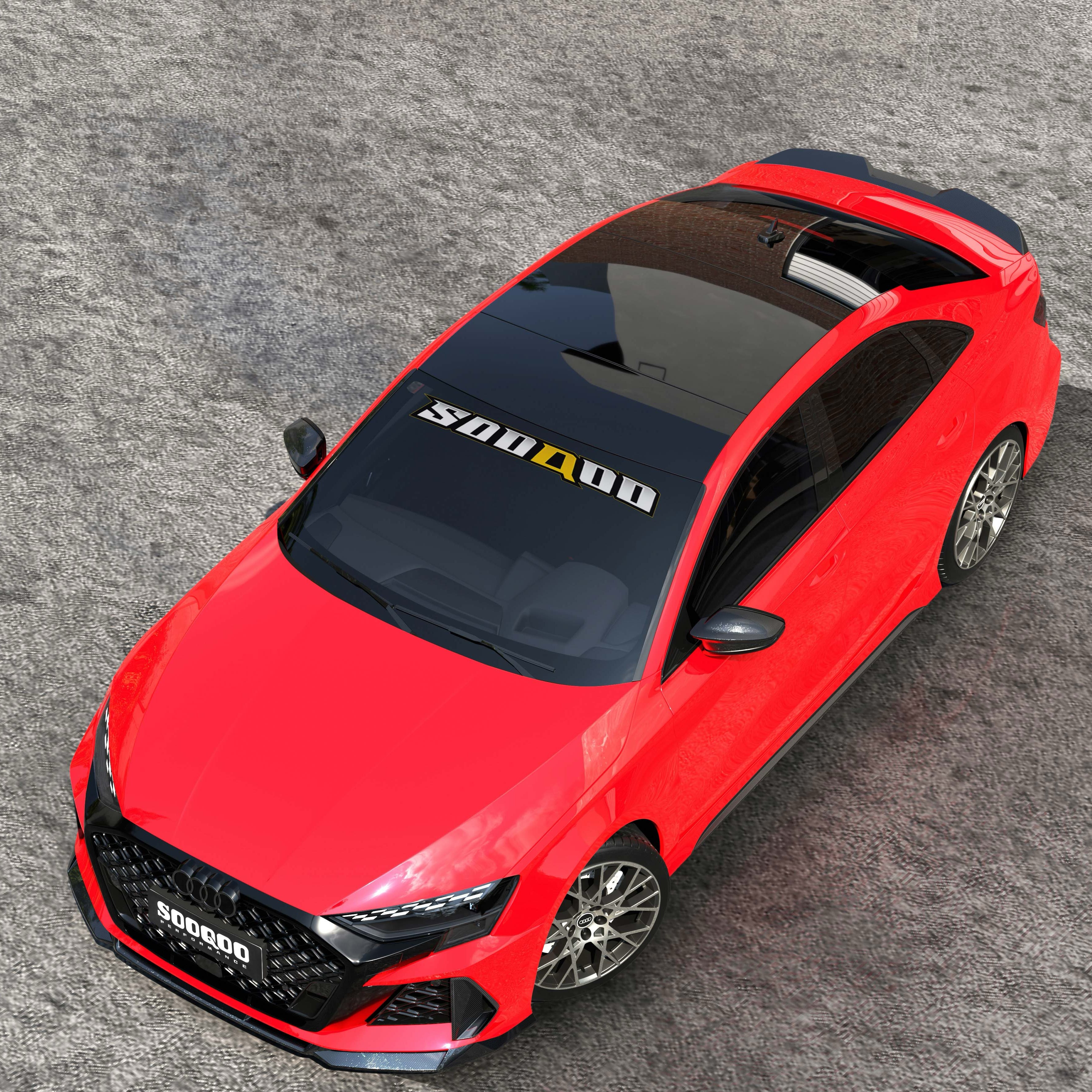 Dry-Carbon Frontlippe SQ-V2 passend für Audi RS3 8Y Facelift – Maximale Aggression