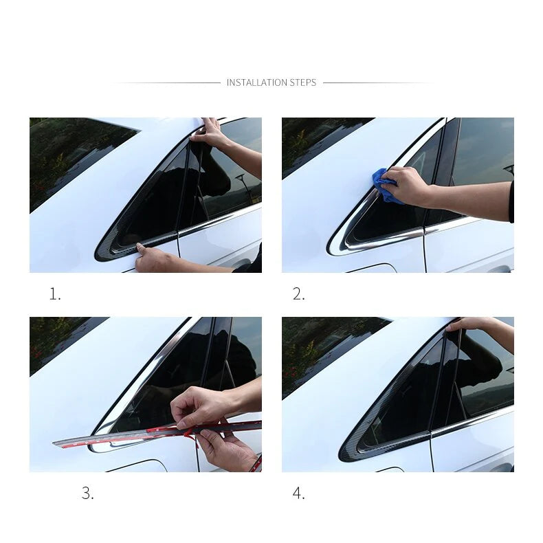 Schwarze Fensterverkleidung passend für Audi 2013-2020 A3 Sportback