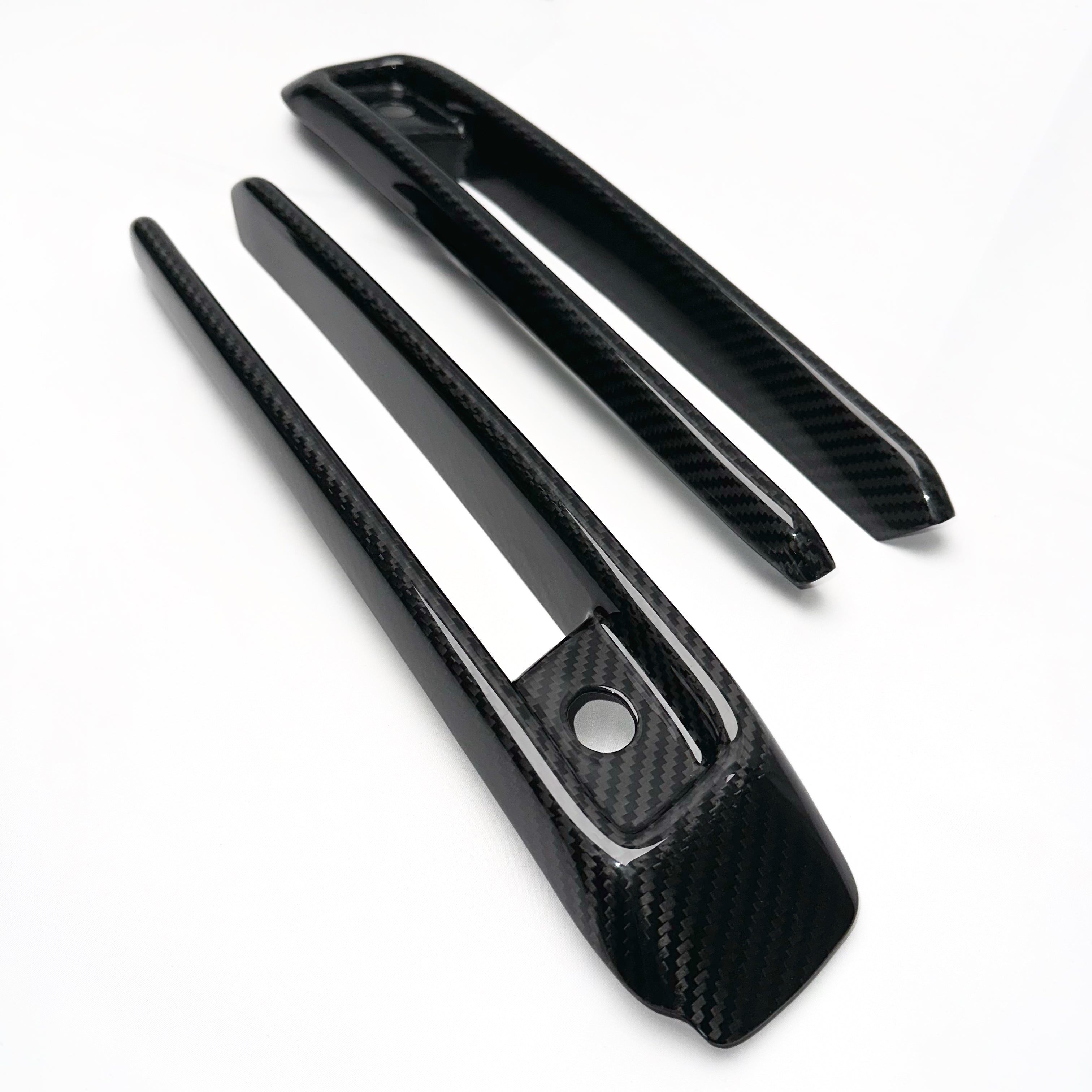 Dry-Carbon Nebelscheinwerfer Cover passend für Mercedes-Benz G-Klasse G63 / G55 / G500 (ab 2019) – Front-Detail in Carbon