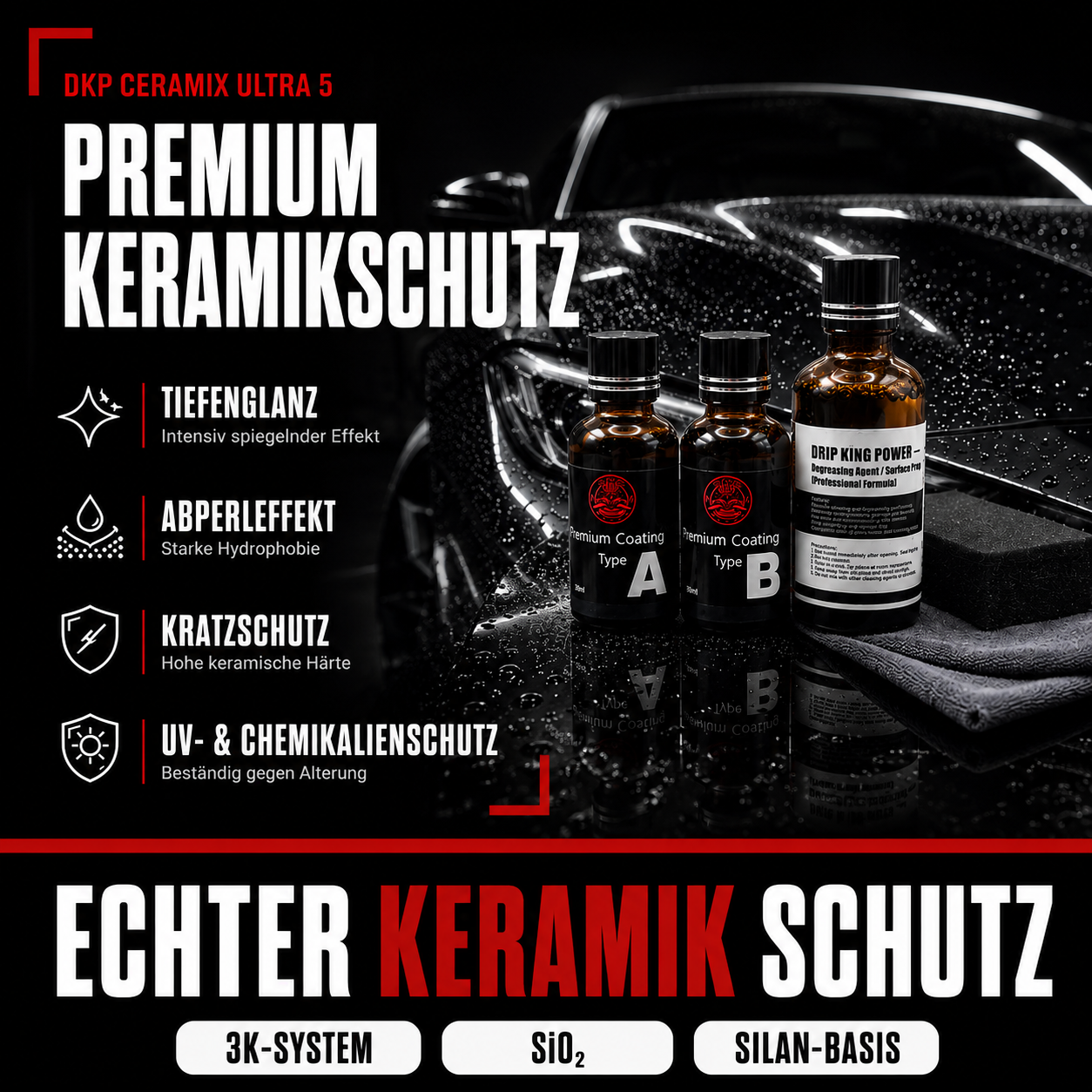 Drip King CeramiX Ultra 5 – Keramikversiegelung 5 Jahre Schutz