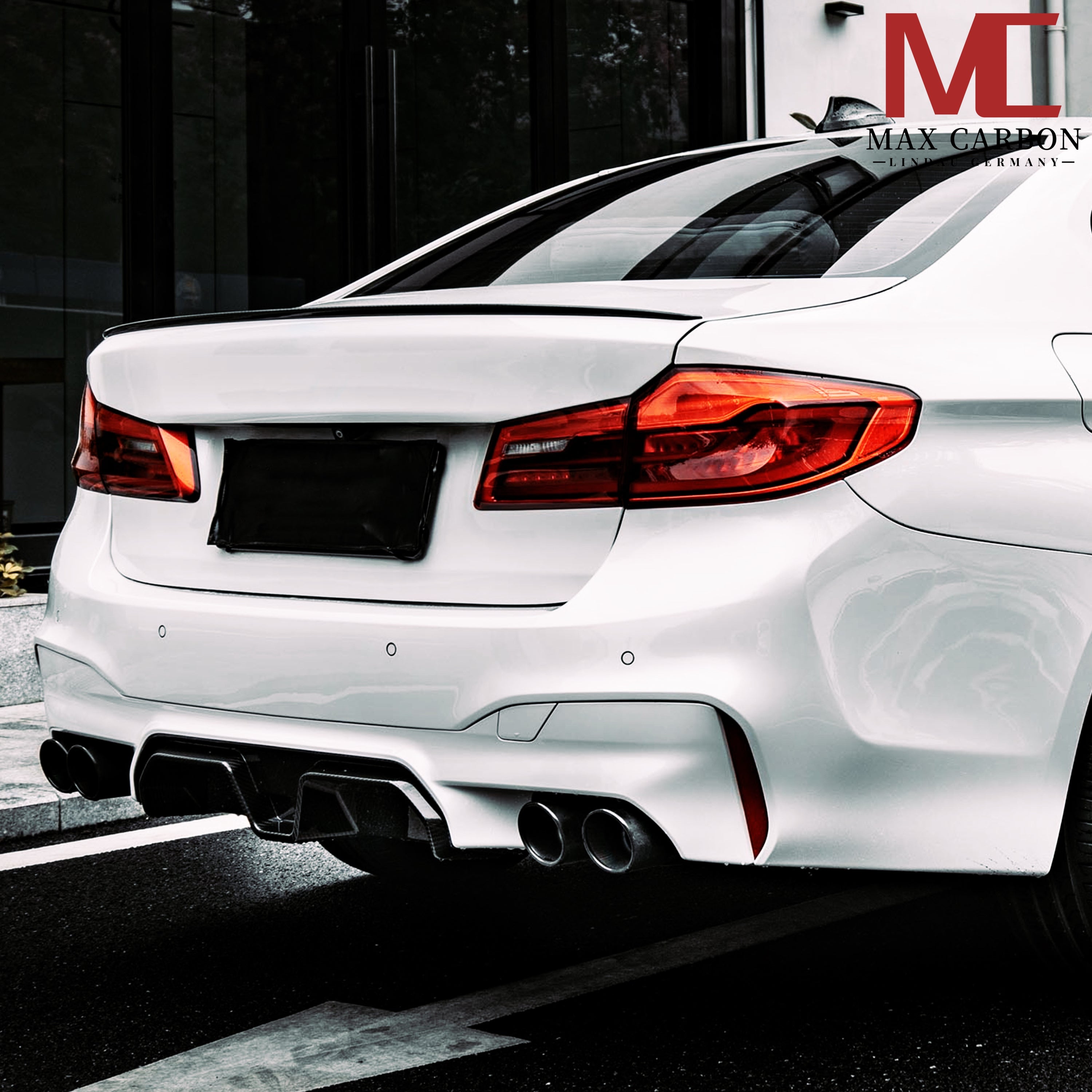 Dry-Carbon Heckspoiler Ducktail passend für BMW M5 F90 / 5er G30 + LCI – Aggressive Heck-Optik