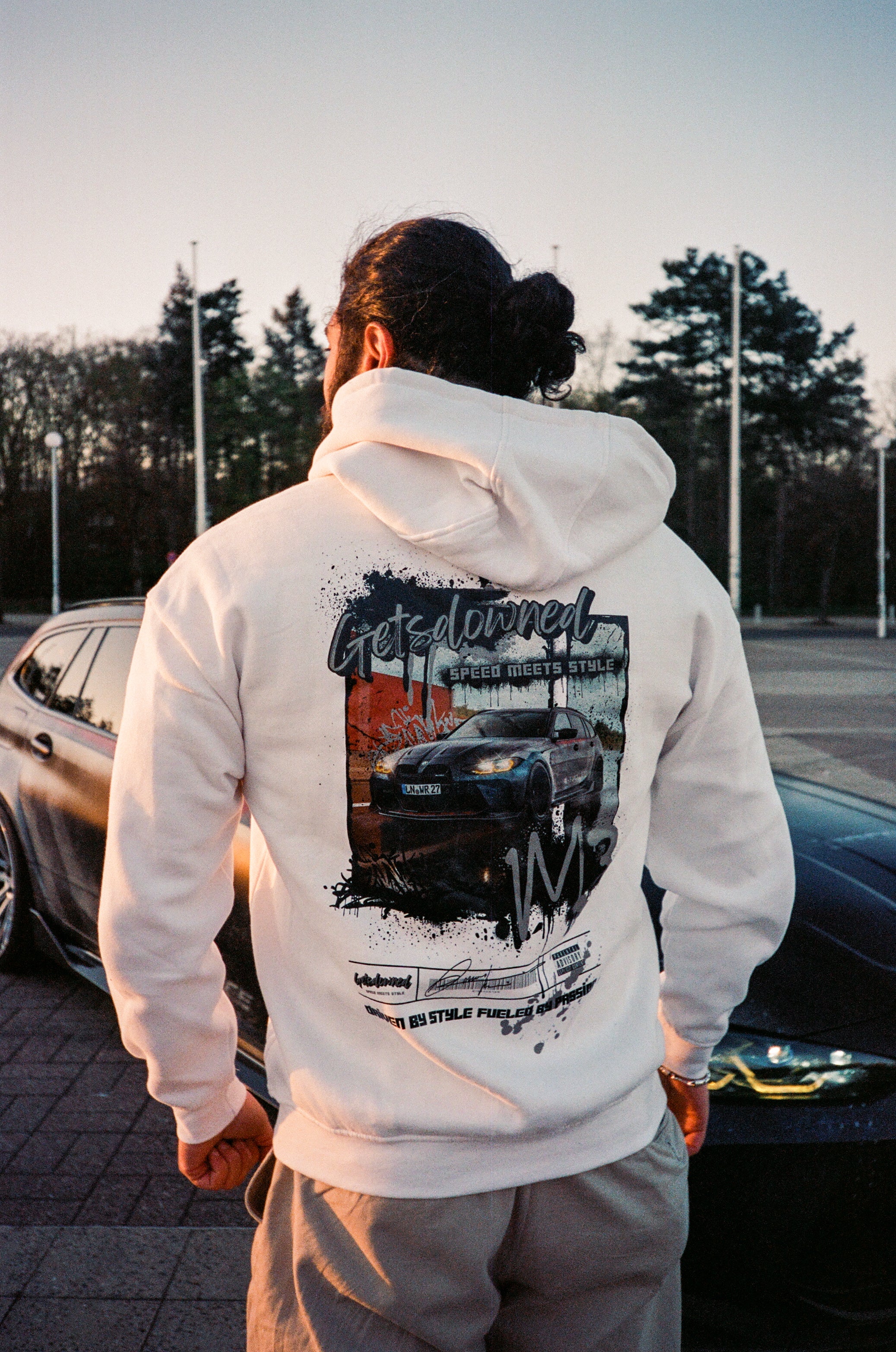Getsdowned Hoodie „M3 Touring" - Oversize Fit, Stick & Art-Print - Getsdowned