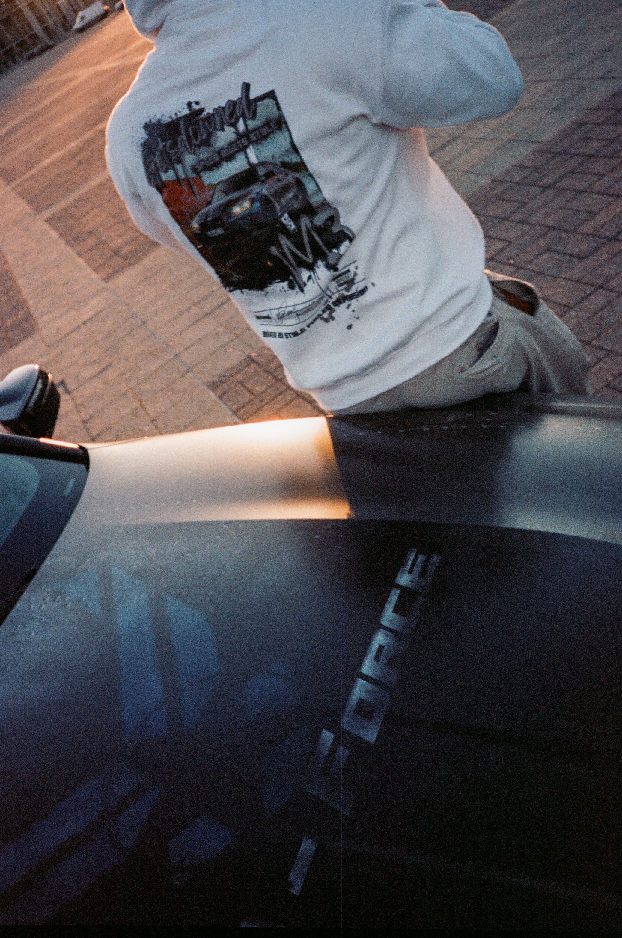 Getsdowned Hoodie „M3 Touring" - Oversize Fit, Stick & Art-Print - Getsdowned