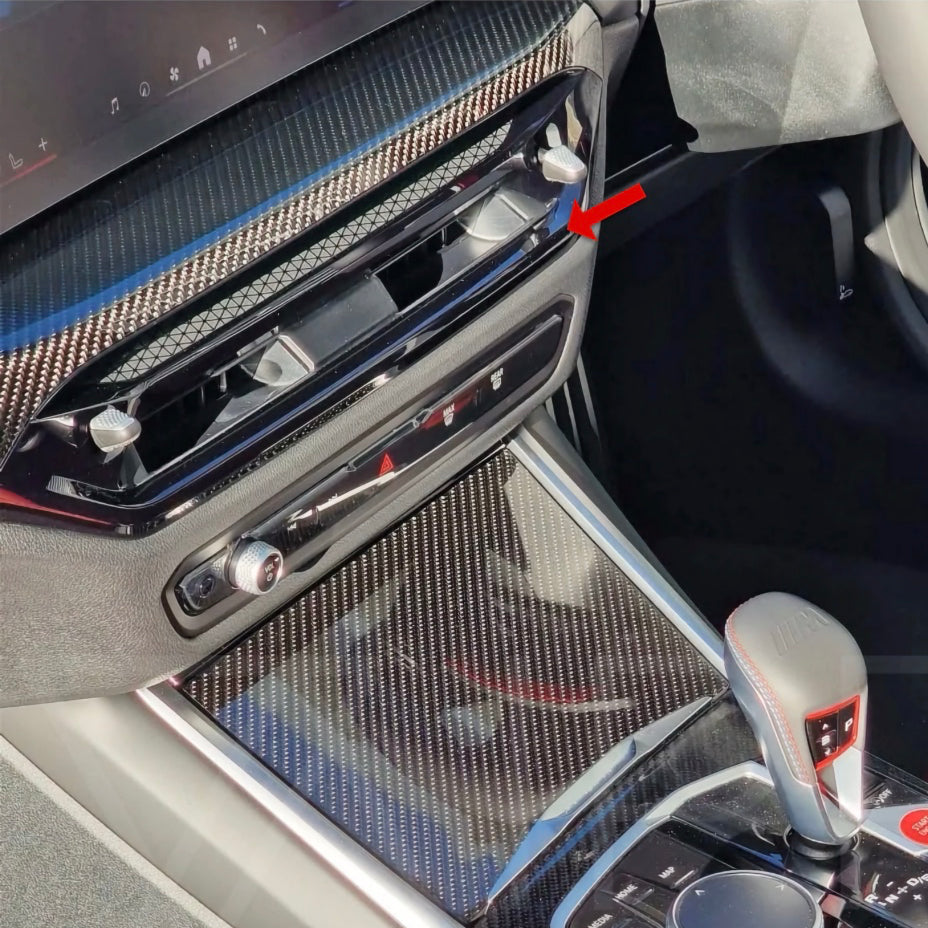 Dry Carbon Klimaanlagen-Blenden für BMW M2 G87 / M3 G80 G81 / M4 G82 G83 mit Curved Display (ID8.5)