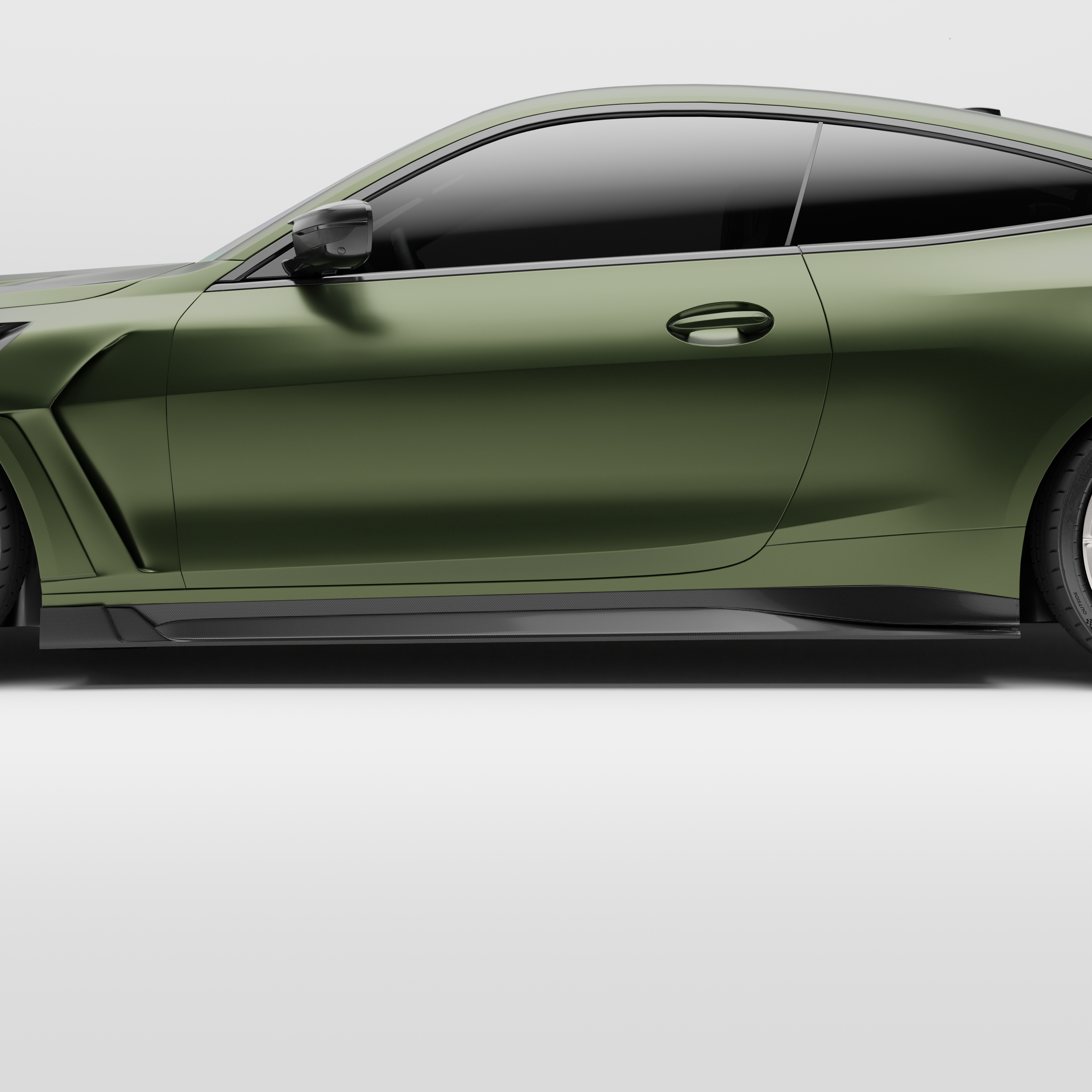 Dry-Carbon Seitenschweller passend für BMW M4 G82-G83 – breite aggressive Seitenlinie