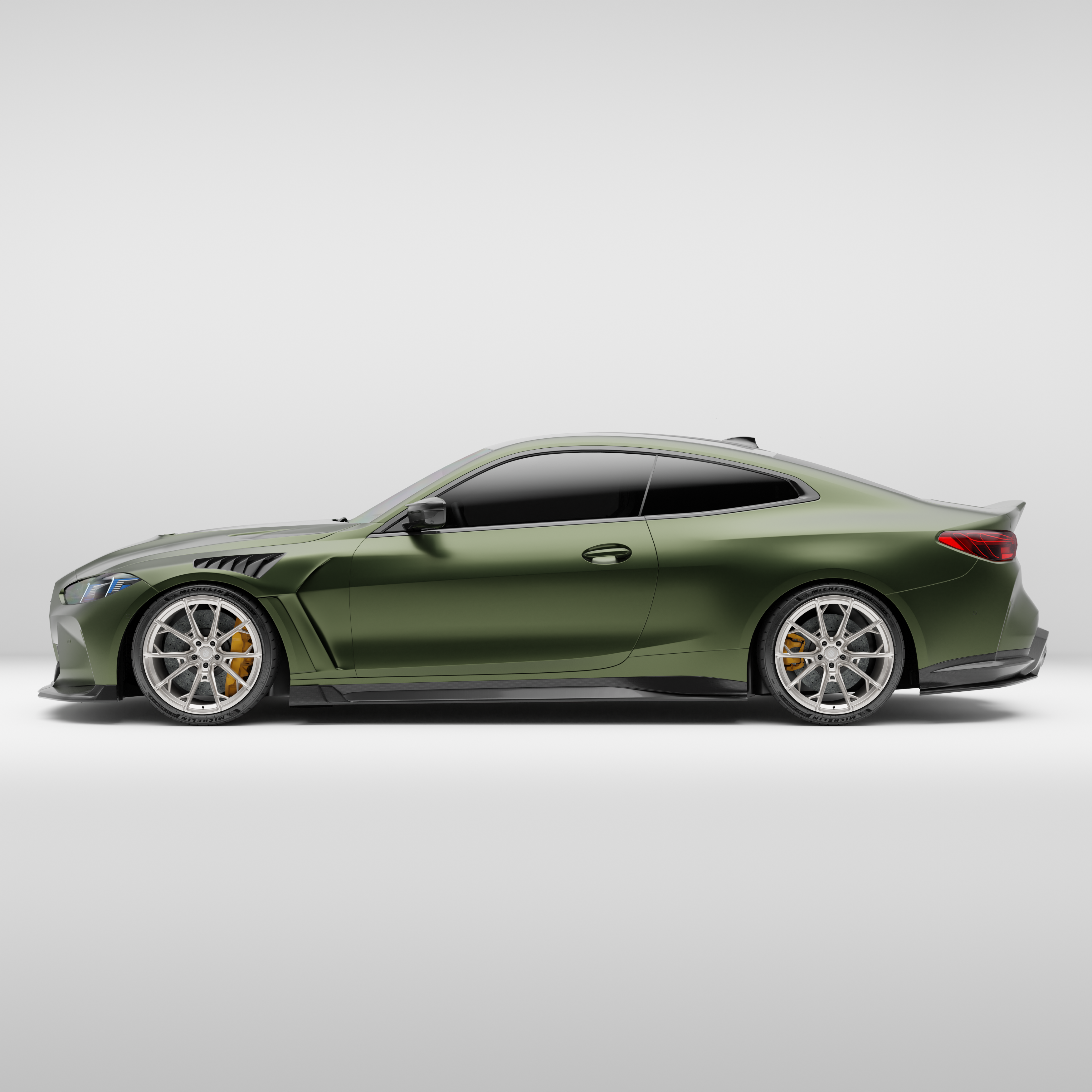 Dry-Carbon Seitenschweller passend für BMW M4 G82-G83 – breite aggressive Seitenlinie