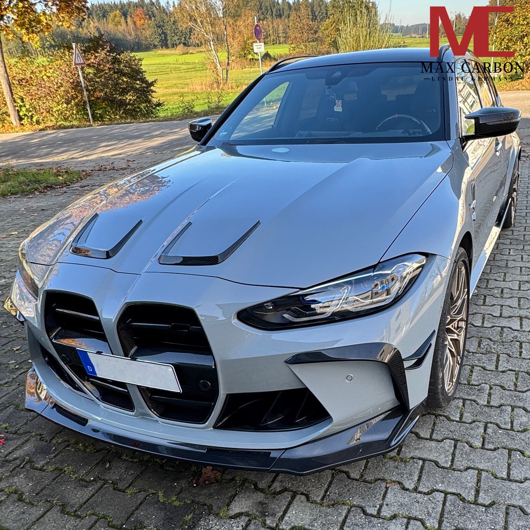 Dry Carbon Frontansatz Front AERO FLICK L Form für BMW M3 G80 G81 / M4 G82 G83 - Getsdowned